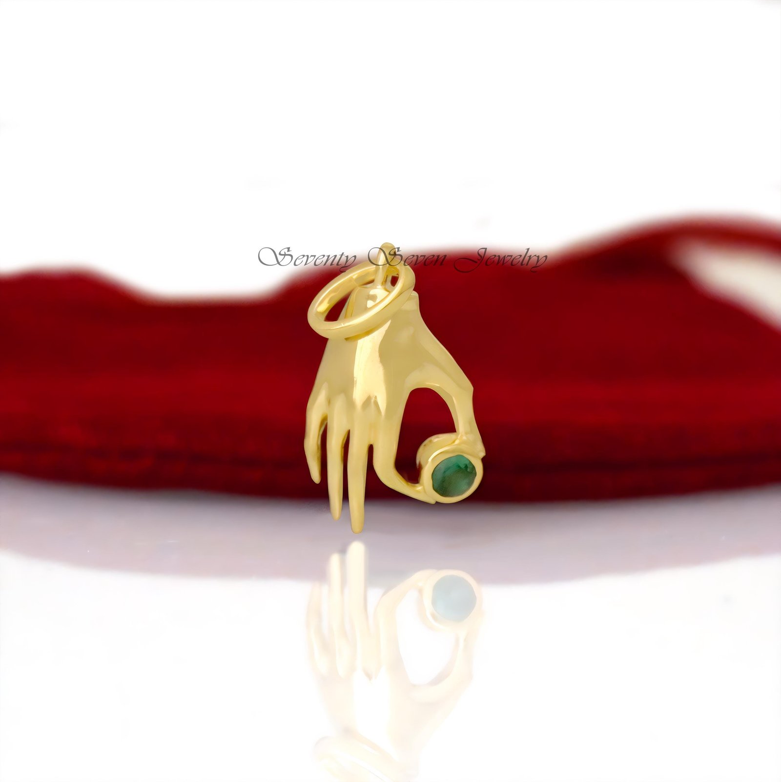 925 Silver Figa Hand Pendant: Gemstone Lucky Charm - Seventy Seven Jewelry | SKU: SSMJP733-SLYGTQ-2026 925 Silver Figa Hand Pendant: Gemstone Lucky Charm - Seventy Seven Jewelry | SKU: SSMJP733-SLYGTQ-2026