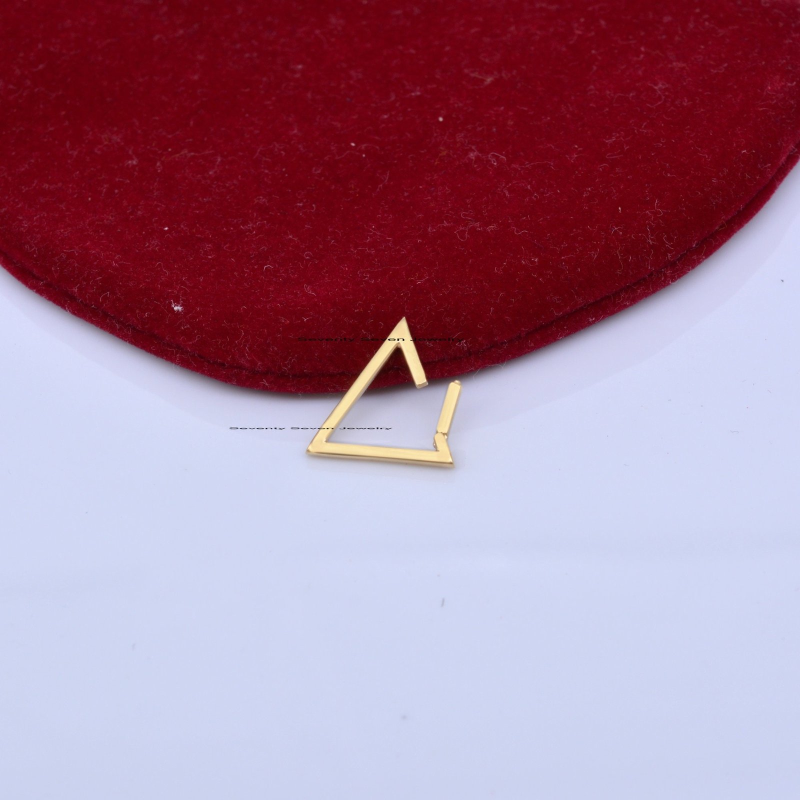 925 Silver Triangle Charm Holder: Snap Lock Enhancer (15x15 MM) - View 3 - Seventy Seven Jewelry | SKU: SSMJP450-SLYG-2026 925 Silver Triangle Charm Holder: Snap Lock Enhancer (15x15 MM) - View 3 - Seventy Seven Jewelry | SKU: SSMJP450-SLYG-2026