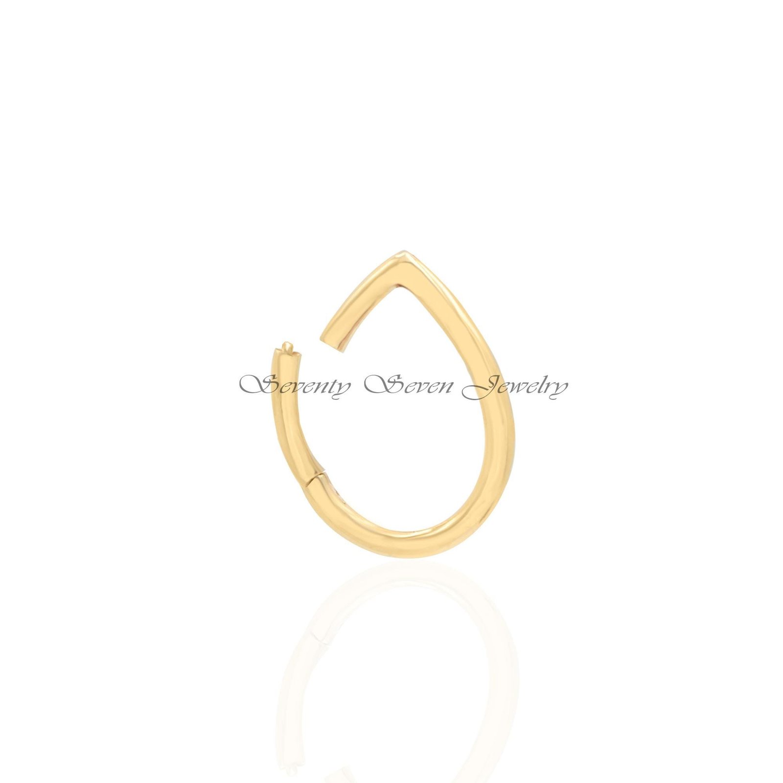 925 Sterling Silver Charm Holder: Enhancer Drop Connector (20*14 MM) - View 5 - Seventy Seven Jewelry | SKU: SSMJP648-SLYG-20 925 Sterling Silver Charm Holder: Enhancer Drop Connector (20*14 MM) - View 5 - Seventy Seven Jewelry | SKU: SSMJP648-SLYG-20