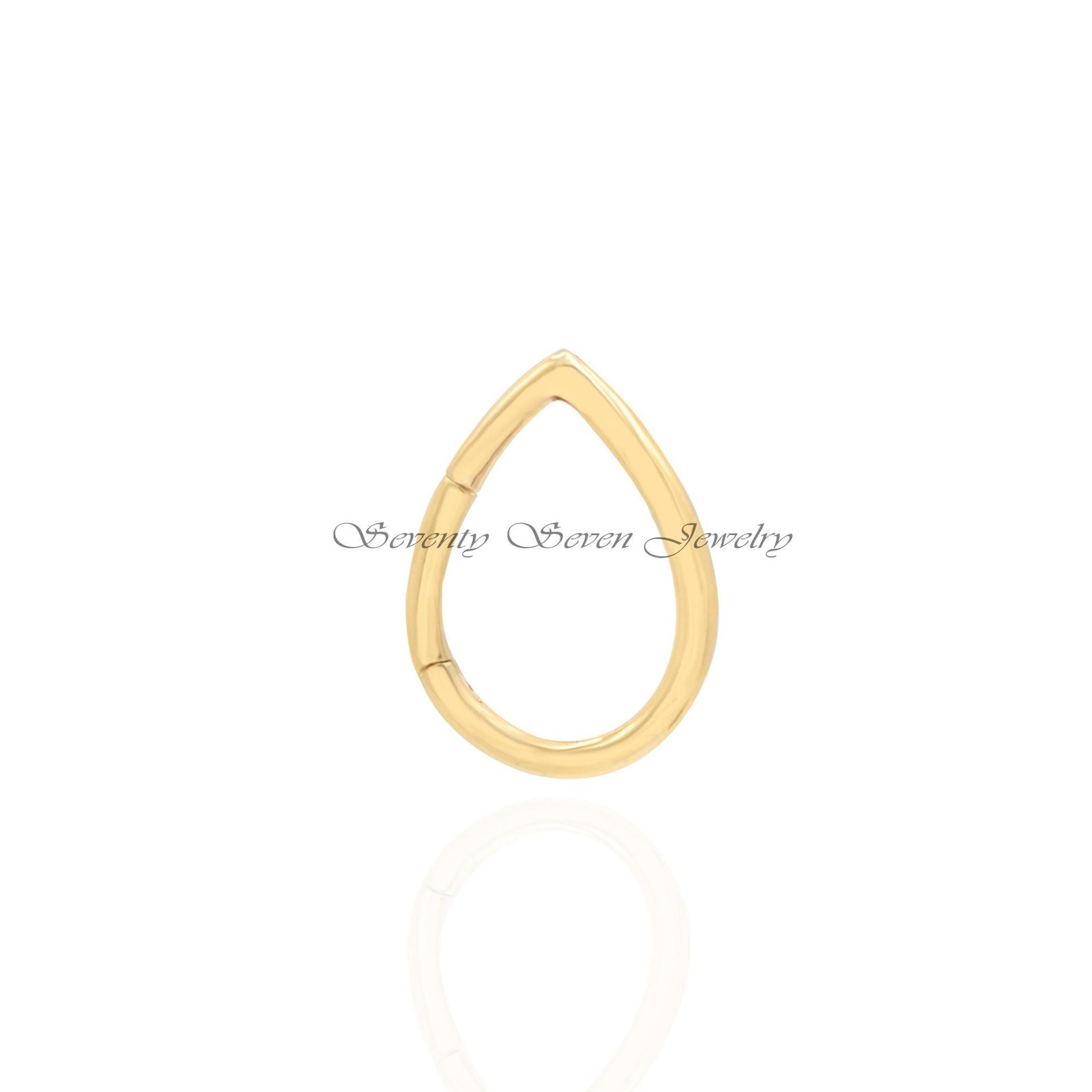 925 Sterling Silver Charm Holder: Enhancer Drop Connector (20*14 MM) - View 6 - Seventy Seven Jewelry | SKU: SSMJP648-SLYG-20 925 Sterling Silver Charm Holder: Enhancer Drop Connector (20*14 MM) - View 6 - Seventy Seven Jewelry | SKU: SSMJP648-SLYG-20
