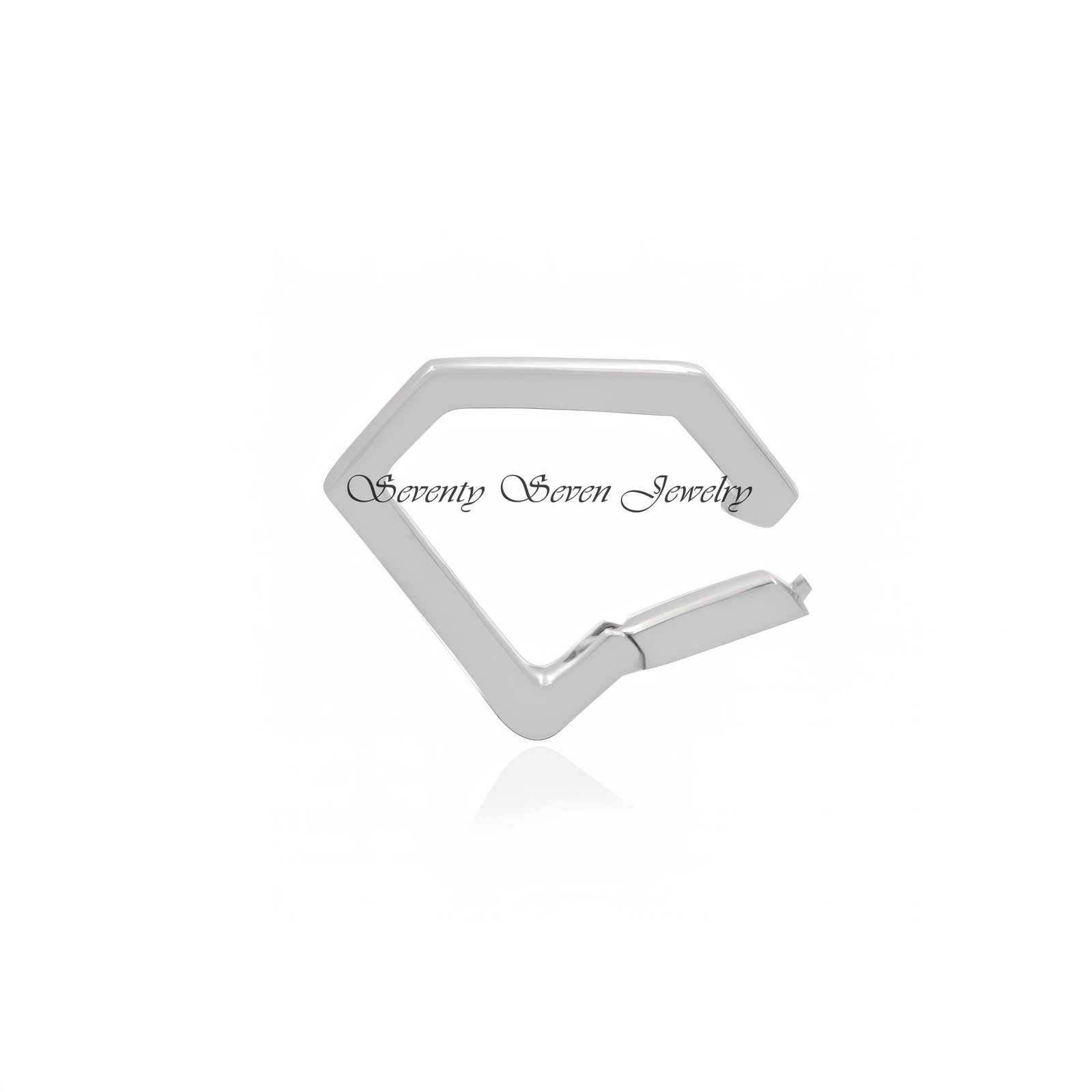 925 Sterling Silver Diamond Charm Holder - Enhancer Pendant - View 5 - Seventy Seven Jewelry | SKU: SSMJP638-SLNS-15M-2026 925 Sterling Silver Diamond Charm Holder - Enhancer Pendant - View 5 - Seventy Seven Jewelry | SKU: SSMJP638-SLNS-15M-2026