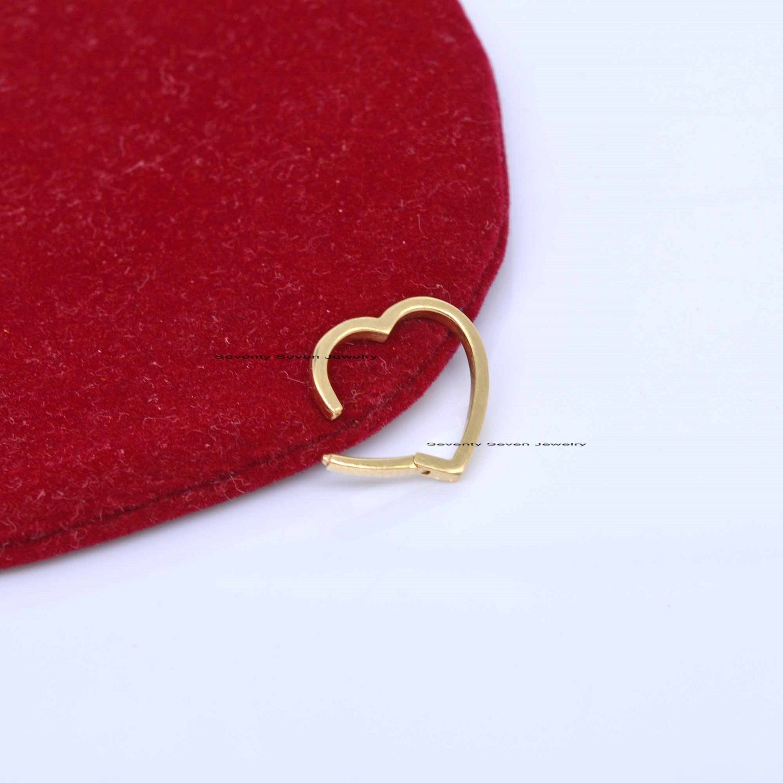 925 Sterling Silver Heart Charm Enhancer - 15mm - View 5 - Seventy Seven Jewelry | SKU: SSMJP446-SLYG-2026 925 Sterling Silver Heart Charm Enhancer - 15mm - View 5 - Seventy Seven Jewelry | SKU: SSMJP446-SLYG-2026