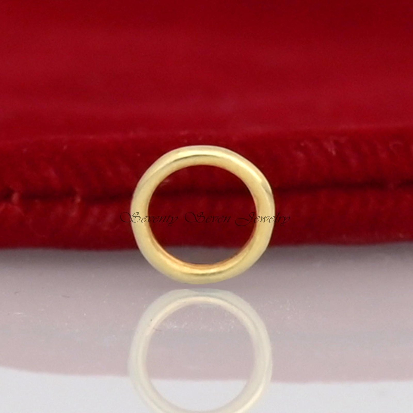 925 Sterling Silver Jump Ring: Pendant Connector Lock - View 6 - Seventy Seven Jewelry | SKU: SSMJF127-SLYG-VP 925 Sterling Silver Jump Ring: Pendant Connector Lock - View 6 - Seventy Seven Jewelry | SKU: SSMJF127-SLYG-VP