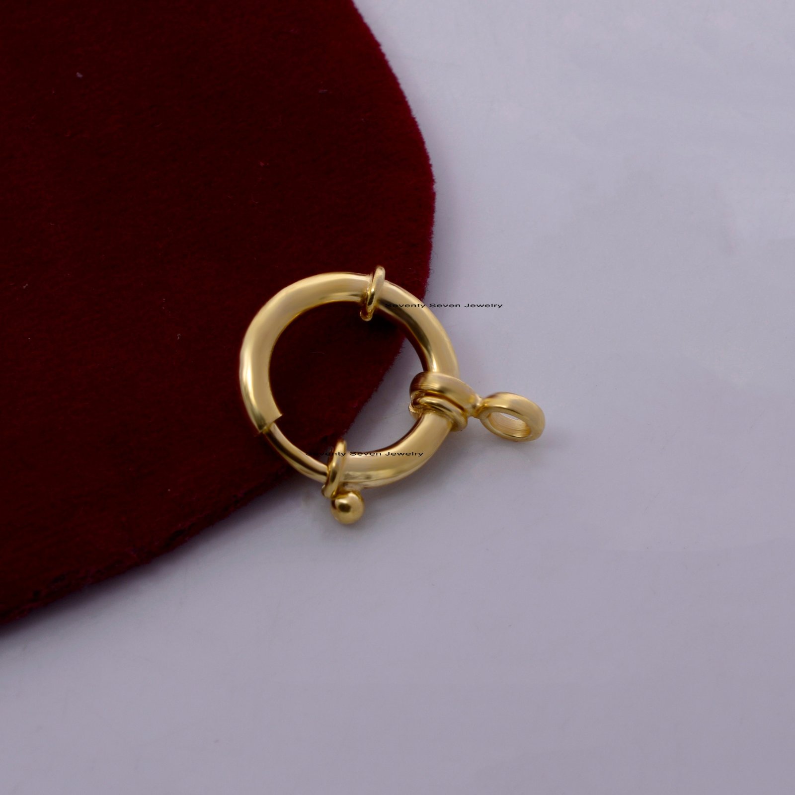 925 Sterling Silver Spring Ring Enhancer Charm Holder - View 5 - Seventy Seven Jewelry | SKU: SSMJF137-SLNS-26M-P-VP,SSMJF137 925 Sterling Silver Spring Ring Enhancer Charm Holder - View 5 - Seventy Seven Jewelry | SKU: SSMJF137-SLNS-26M-P-VP,SSMJF137
