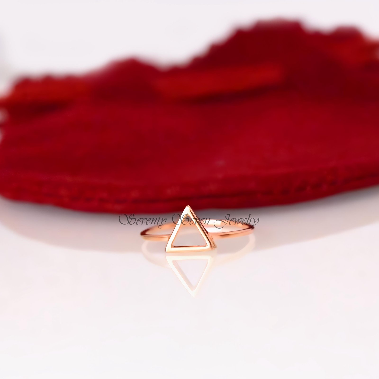 925 Sterling Silver Triangle Ring: Minimalist Stacking Jewelry - Seventy Seven Jewelry | SKU: SSMJR09-SLYG-2026 925 Sterling Silver Triangle Ring: Minimalist Stacking Jewelry - Seventy Seven Jewelry | SKU: SSMJR09-SLYG-2026