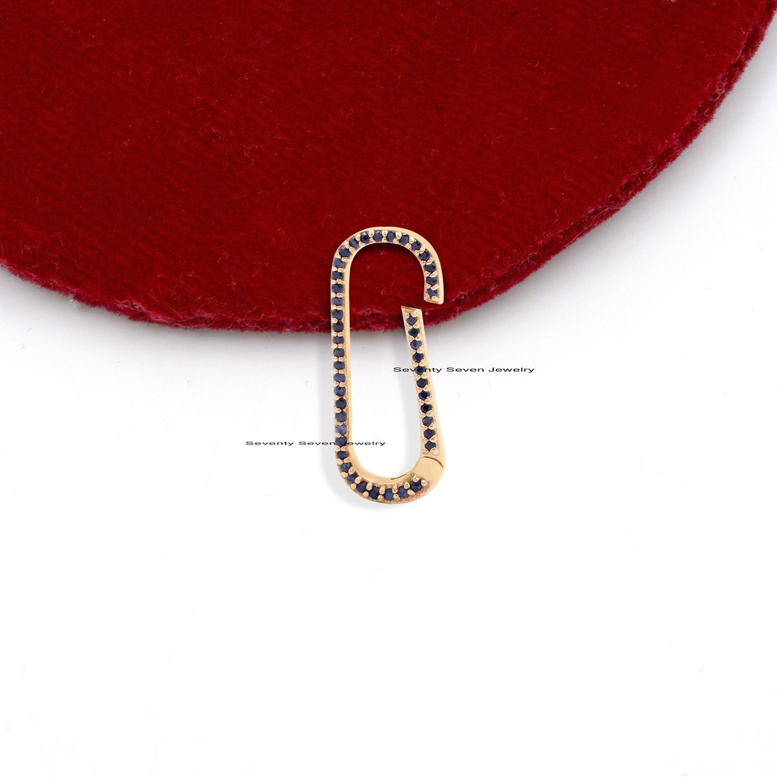 9K Gold Charm Holder: Diamond & Turquoise Enhancer Lock - View 5 - Seventy Seven Jewelry | SKU: SSMJH73-9KYGDI-2026,SSMJH73-9 9K Gold Charm Holder: Diamond & Turquoise Enhancer Lock - View 5 - Seventy Seven Jewelry | SKU: SSMJH73-9KYGDI-2026,SSMJH73-9