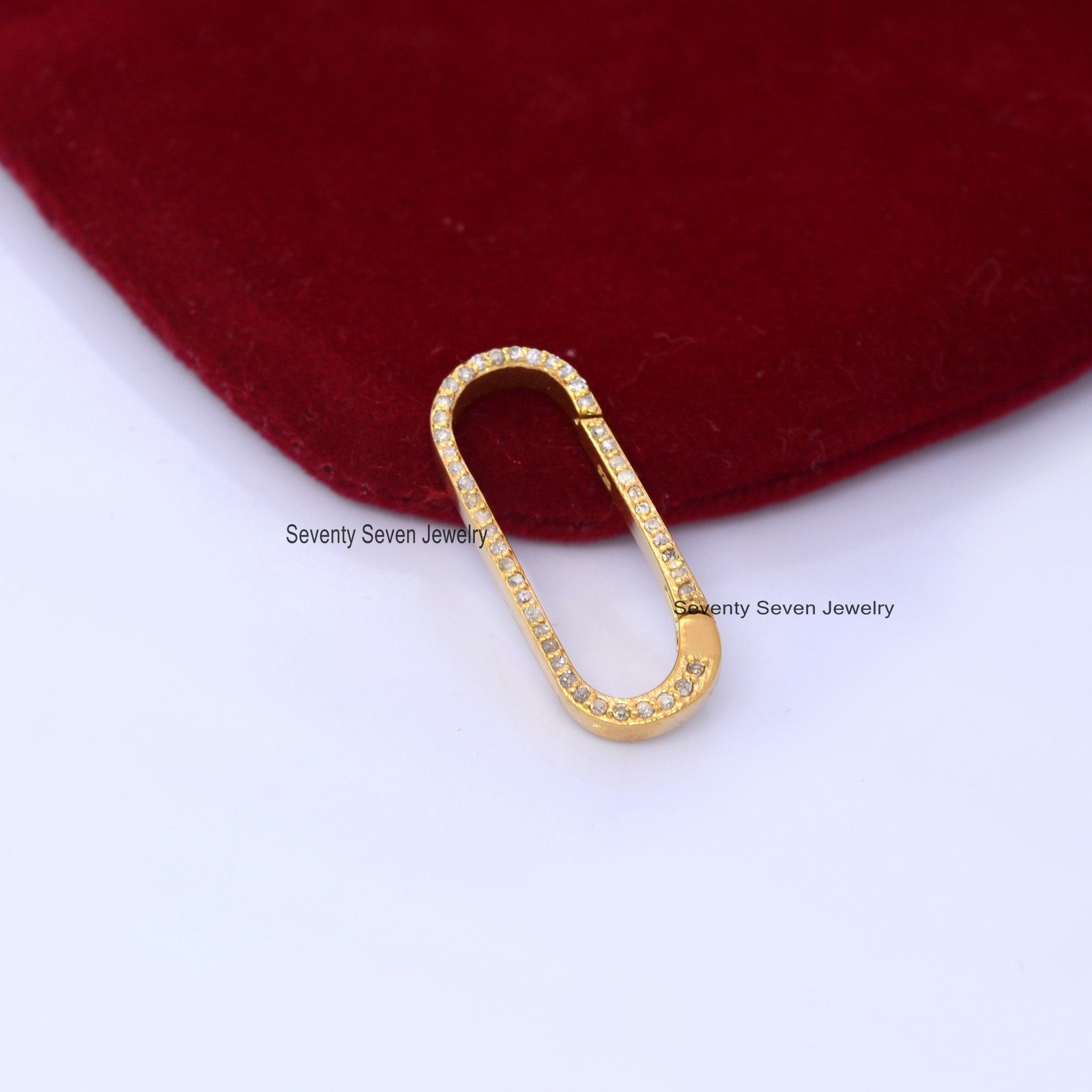 9K Gold Charm Holder: Diamond & Turquoise Enhancer Lock - View 6 - Seventy Seven Jewelry | SKU: SSMJH73-9KYGDI-2026,SSMJH73-9 9K Gold Charm Holder: Diamond & Turquoise Enhancer Lock - View 6 - Seventy Seven Jewelry | SKU: SSMJH73-9KYGDI-2026,SSMJH73-9
