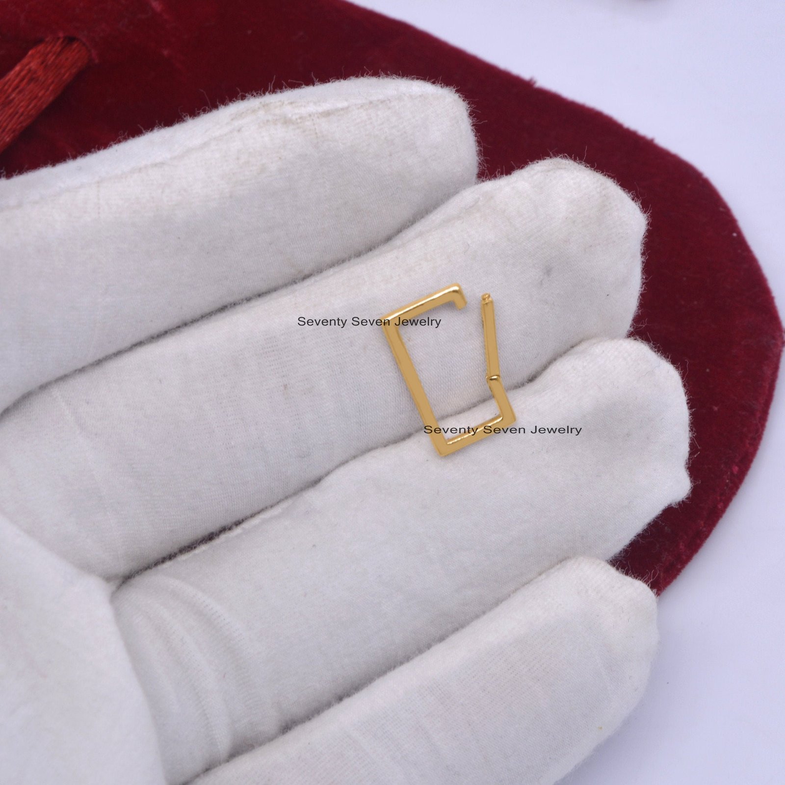 9K Gold Charm Holder Enhancer Lock: 15x9mm Link - View 5 - Seventy Seven Jewelry | SKU: SSMJH452-9KYG-2026 9K Gold Charm Holder Enhancer Lock: 15x9mm Link - View 5 - Seventy Seven Jewelry | SKU: SSMJH452-9KYG-2026