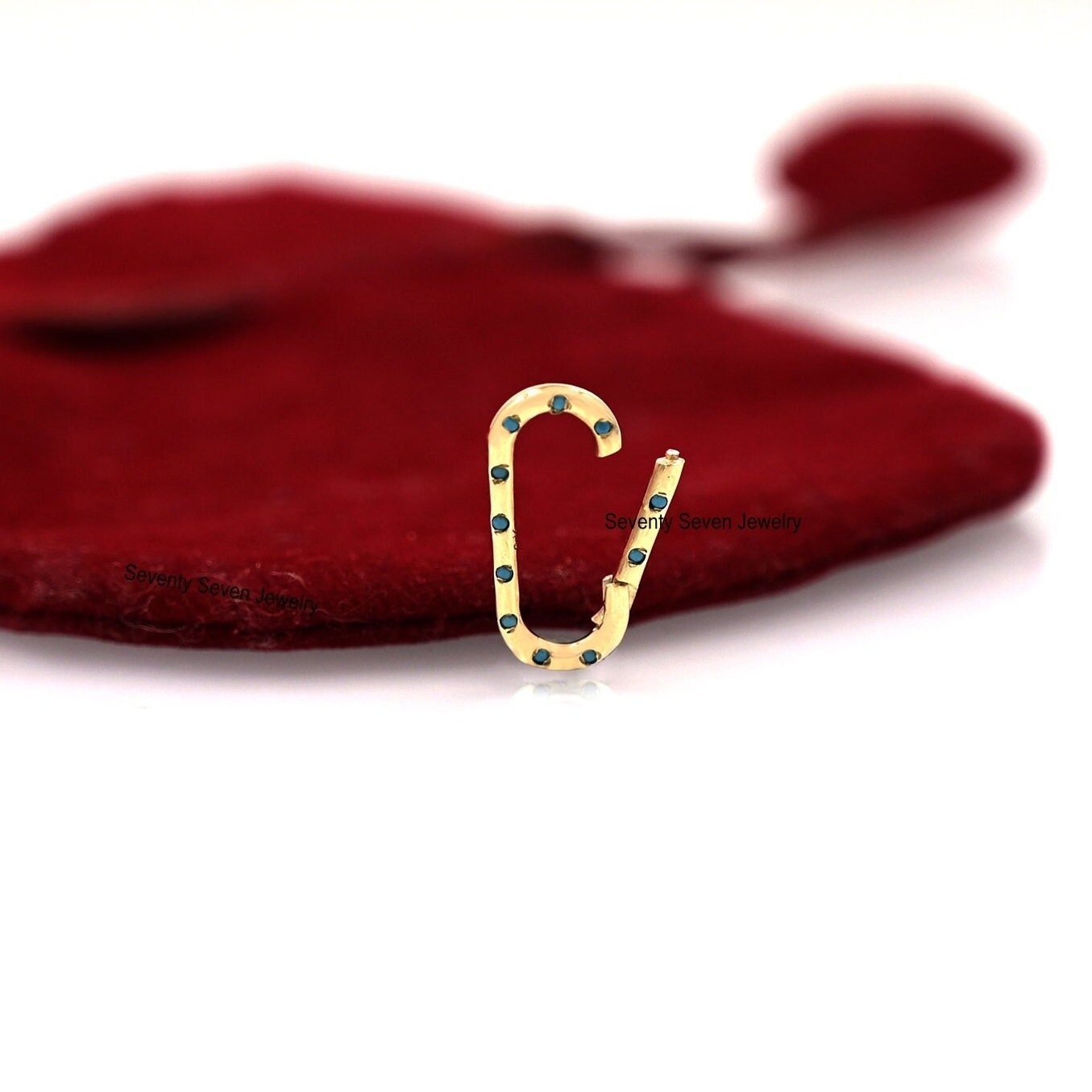 9K Gold Charm Holder: Turquoise & Diamond Enhancer (20x10 MM) - Seventy Seven Jewelry | SKU: SSMJH575-9KYGDI-2026,SSMJH575-9K 9K Gold Charm Holder: Turquoise & Diamond Enhancer (20x10 MM) - Seventy Seven Jewelry | SKU: SSMJH575-9KYGDI-2026,SSMJH575-9K