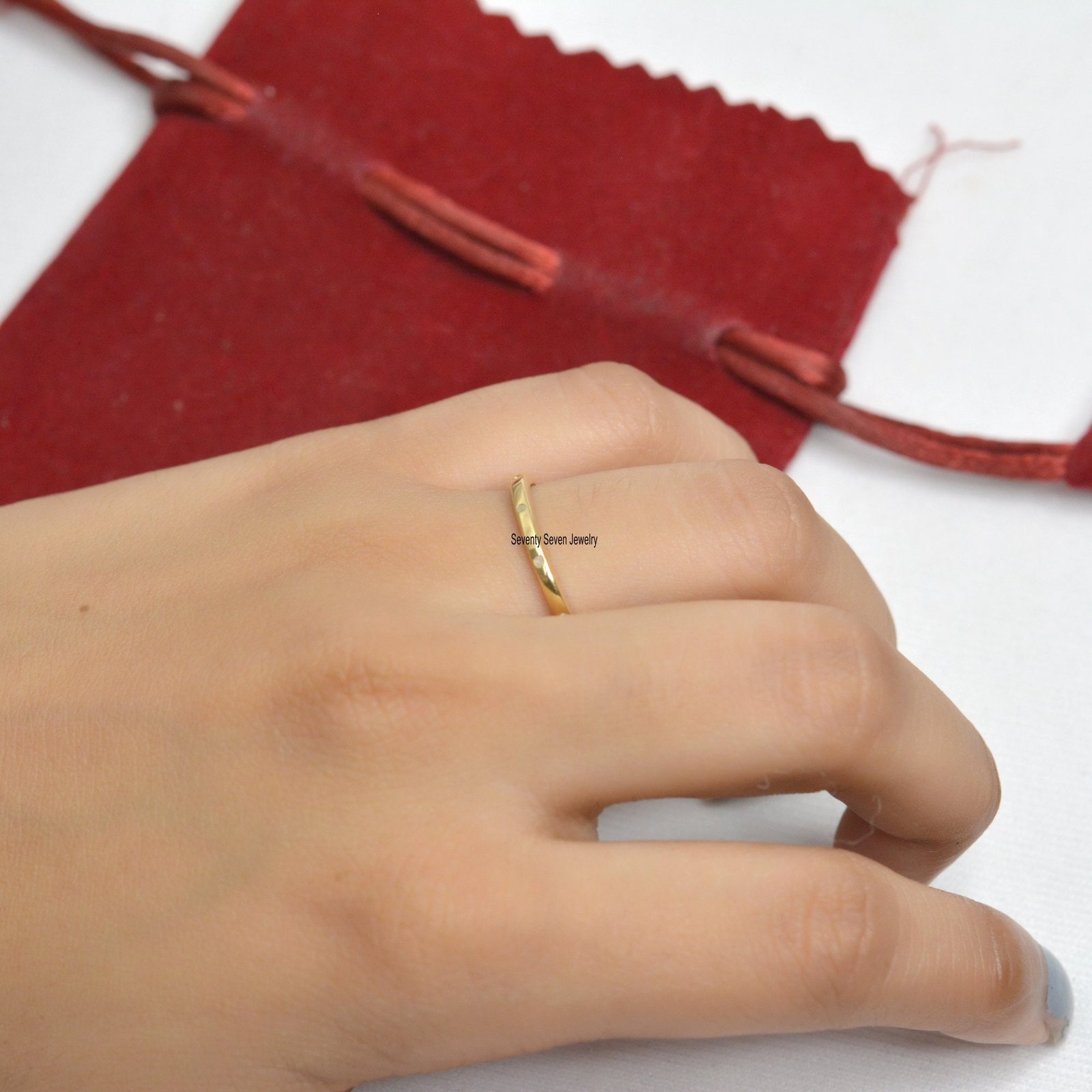 9k Gold Diamond Band Ring: Delicate Half Eternity Promise - Seventy Seven Jewelry | SKU: SSMJR08-9KYGDI-2026 9k Gold Diamond Band Ring: Delicate Half Eternity Promise - Seventy Seven Jewelry | SKU: SSMJR08-9KYGDI-2026