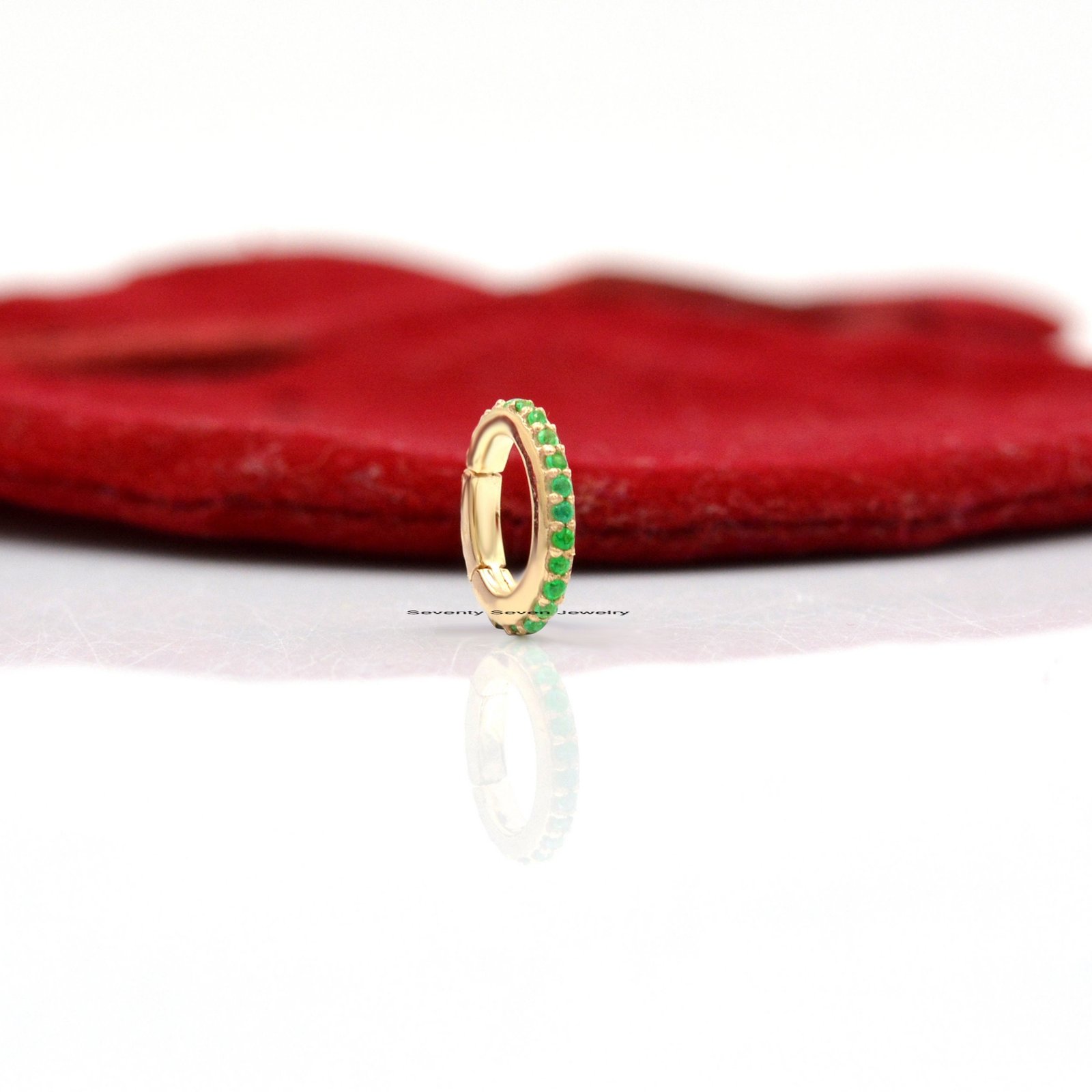 9K Gold Diamond Charm Enhancer: Oval Connector Lock - View 4 - Seventy Seven Jewelry | SKU: SSMJH126-9KYGDI-2026,SSMJF126-9KY 9K Gold Diamond Charm Enhancer: Oval Connector Lock - View 4 - Seventy Seven Jewelry | SKU: SSMJH126-9KYGDI-2026,SSMJF126-9KY