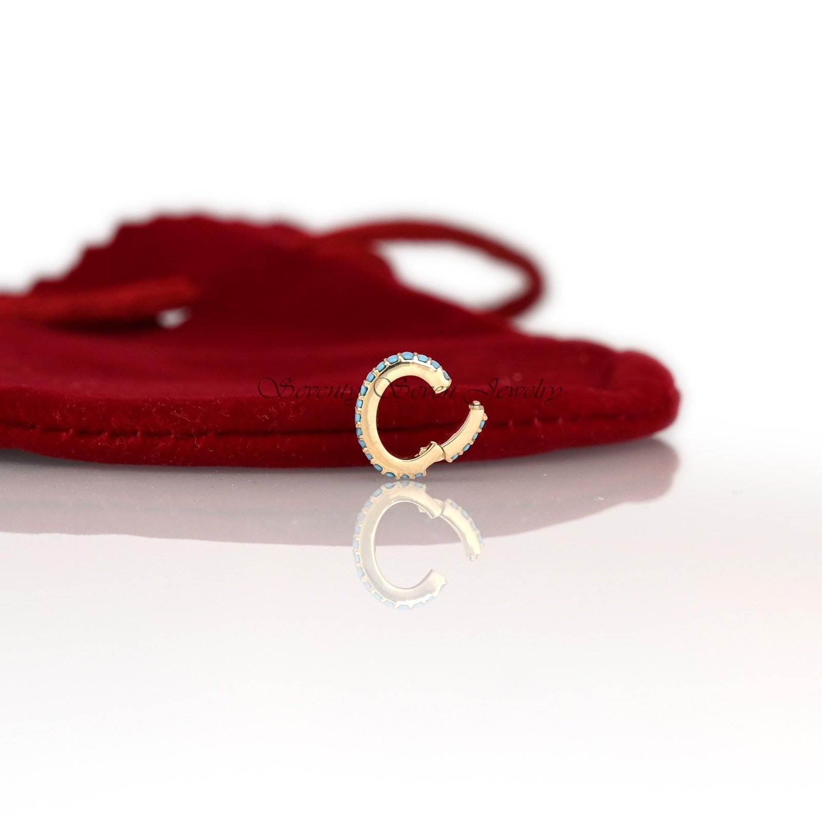 9K Gold Diamond Charm Enhancer: Oval Connector Lock - View 7 - Seventy Seven Jewelry | SKU: SSMJH126-9KYGDI-2026,SSMJF126-9KY 9K Gold Diamond Charm Enhancer: Oval Connector Lock - View 7 - Seventy Seven Jewelry | SKU: SSMJH126-9KYGDI-2026,SSMJF126-9KY