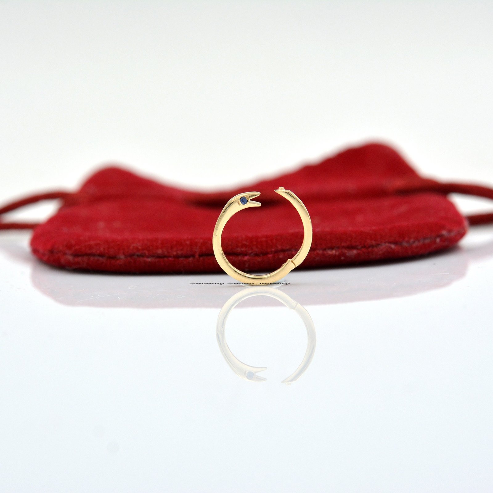 9K Gold Diamond Snake Charm Enhancer, Solid Connector - View 7 - Seventy Seven Jewelry | SKU: SSMJH88-9KYGDI-17M,SSMJH479-9KY 9K Gold Diamond Snake Charm Enhancer, Solid Connector - View 7 - Seventy Seven Jewelry | SKU: SSMJH88-9KYGDI-17M,SSMJH479-9KY
