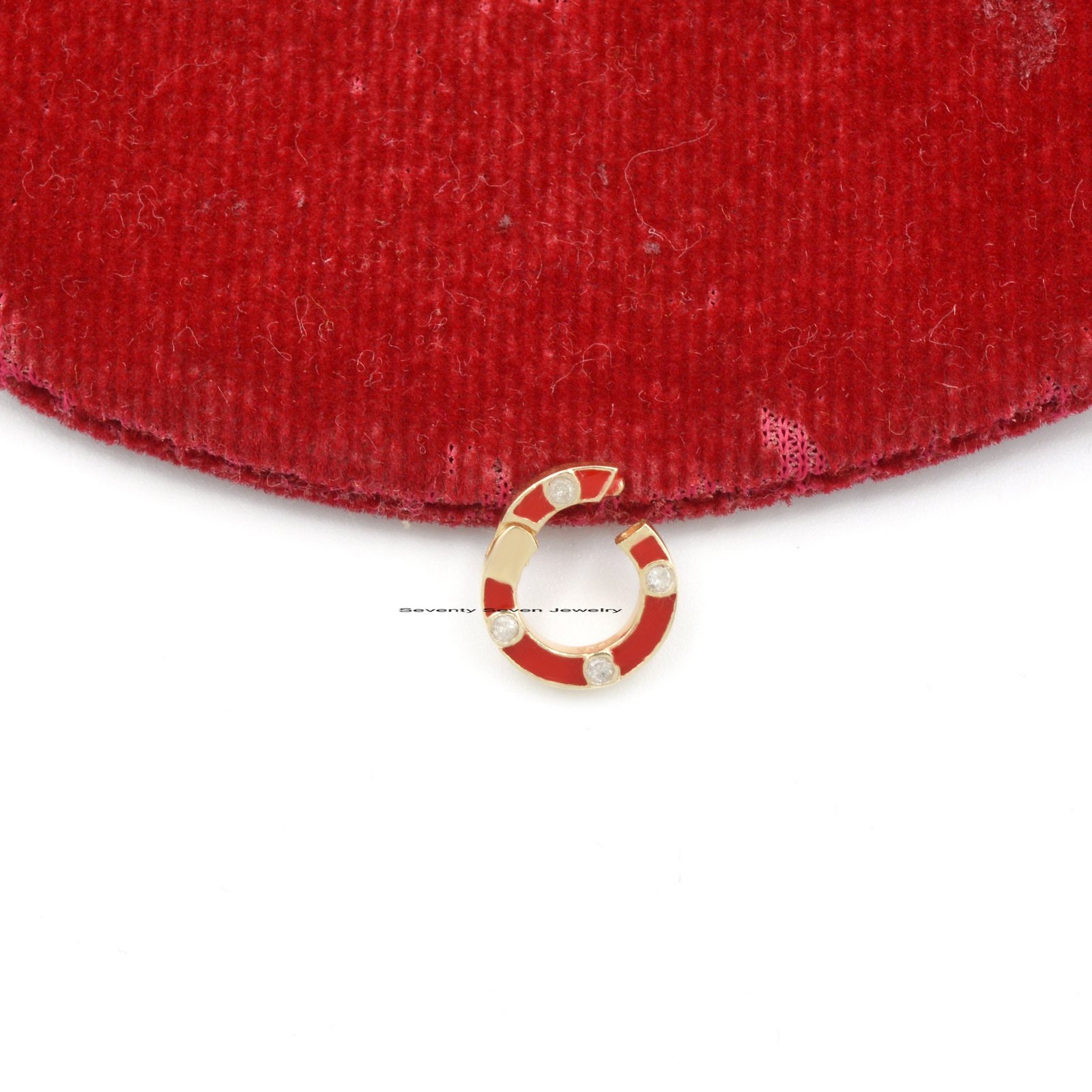 9K Gold Enamel Charm Holder- 15mm Round Enhancer - View 7 - Seventy Seven Jewelry | SKU: SSMJH784-9KYGDIELTQ-10M-2026,SSMJH78 9K Gold Enamel Charm Holder- 15mm Round Enhancer - View 7 - Seventy Seven Jewelry | SKU: SSMJH784-9KYGDIELTQ-10M-2026,SSMJH78