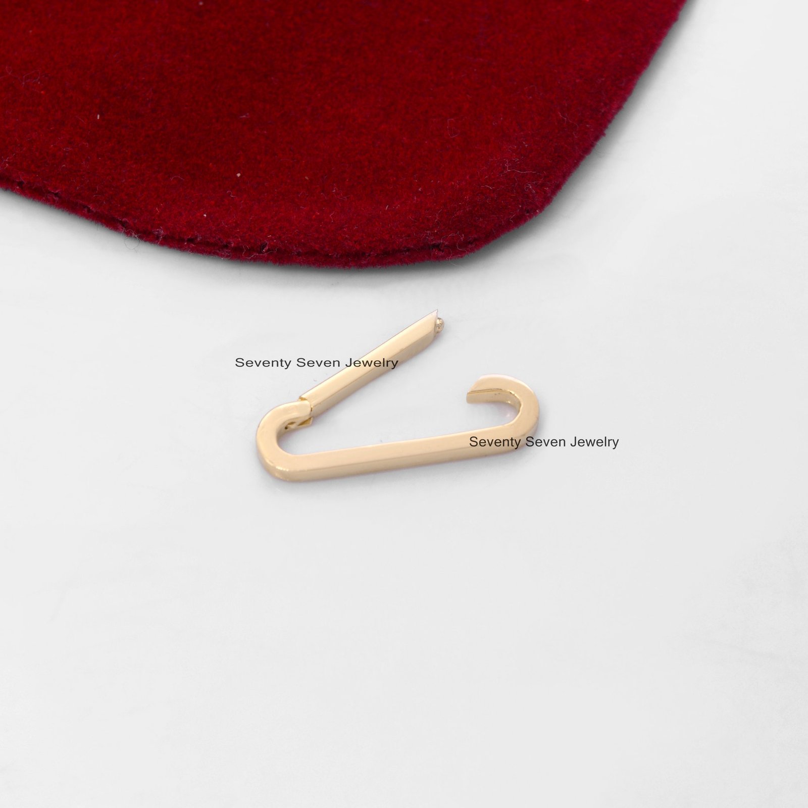 9k Gold Oval Enhancer Charm Holder, 22mm - View 4 - Seventy Seven Jewelry | SKU: SSMJH680-9KYG-22M-2026 9k Gold Oval Enhancer Charm Holder, 22mm - View 4 - Seventy Seven Jewelry | SKU: SSMJH680-9KYG-22M-2026