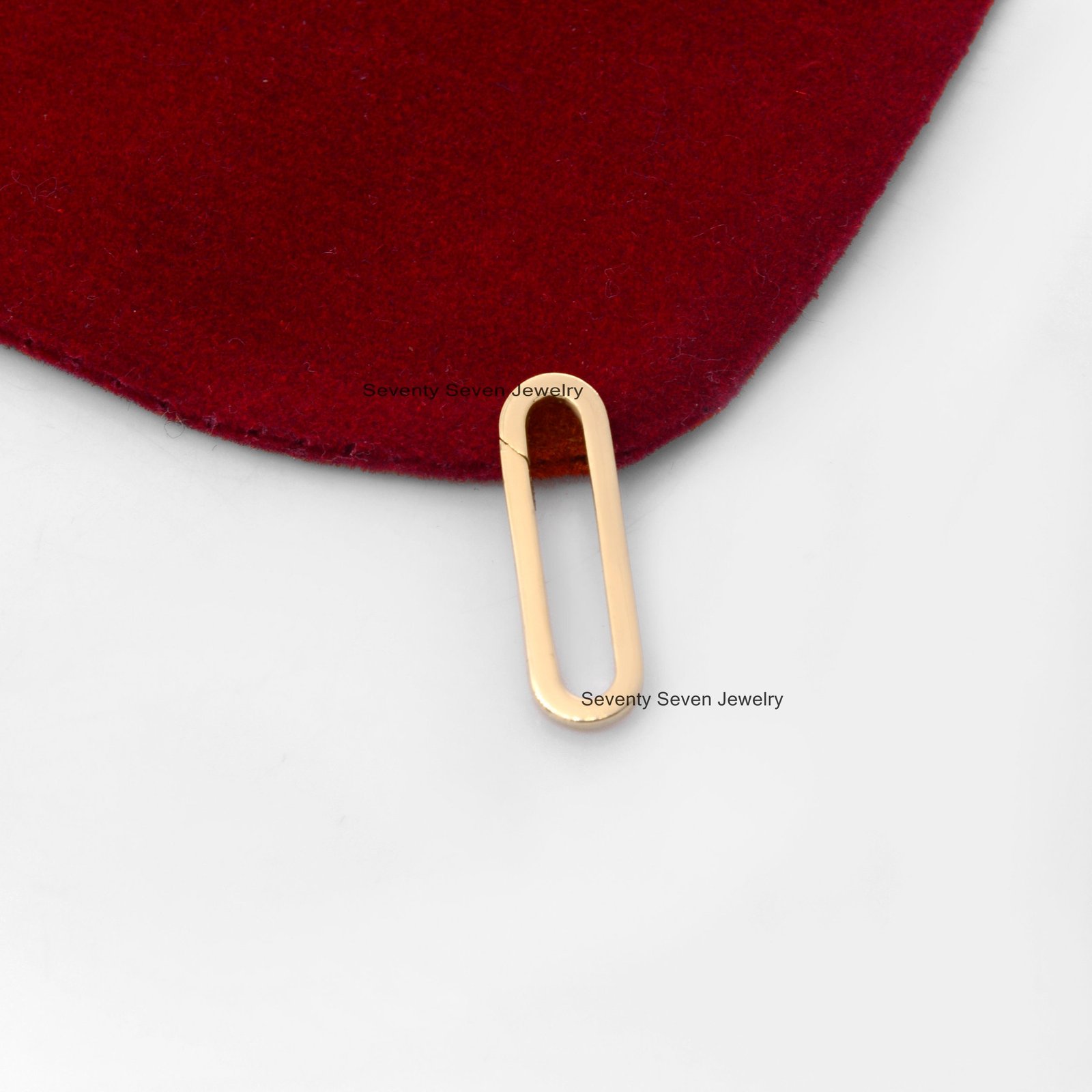 9k Gold Oval Enhancer Charm Holder, 22mm - View 5 - Seventy Seven Jewelry | SKU: SSMJH680-9KYG-22M-2026 9k Gold Oval Enhancer Charm Holder, 22mm - View 5 - Seventy Seven Jewelry | SKU: SSMJH680-9KYG-22M-2026