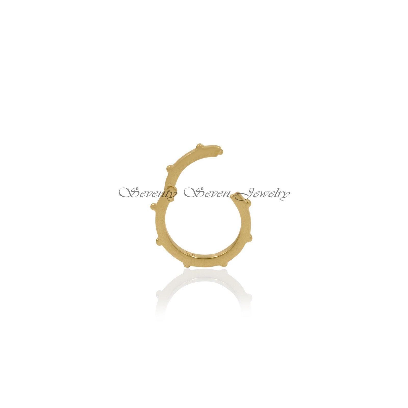 9K Gold Round Charm Holder: Necklace Enhancer, Link Lock - View 6 - Seventy Seven Jewelry | SKU: SSMJH448-9KYG-15M-2026 9K Gold Round Charm Holder: Necklace Enhancer, Link Lock - View 6 - Seventy Seven Jewelry | SKU: SSMJH448-9KYG-15M-2026