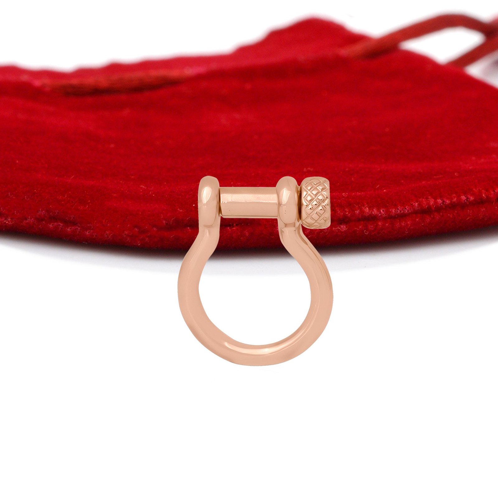 9K Gold Shackle Lock: Anchor Charm Holder, Snaffle Connector - View 5 - Seventy Seven Jewelry | SKU: SSMJH72-9KYG-2026 9K Gold Shackle Lock: Anchor Charm Holder, Snaffle Connector - View 5 - Seventy Seven Jewelry | SKU: SSMJH72-9KYG-2026