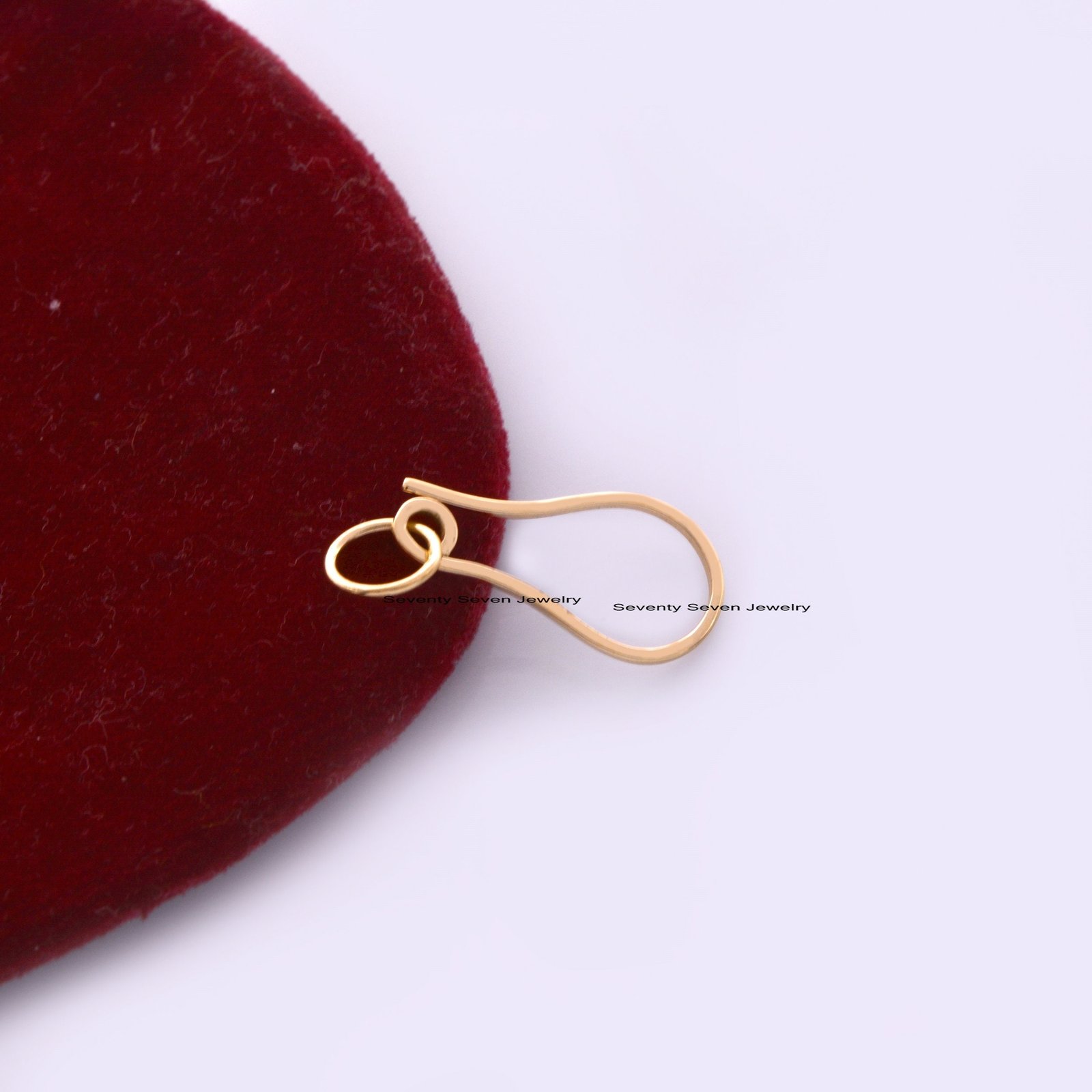 9K Gold Shepherds Hook, Charm Holder, Anchor Enhancer - View 7 - Seventy Seven Jewelry | SKU: SSMJH565-9KYG-2026 9K Gold Shepherds Hook, Charm Holder, Anchor Enhancer - View 7 - Seventy Seven Jewelry | SKU: SSMJH565-9KYG-2026