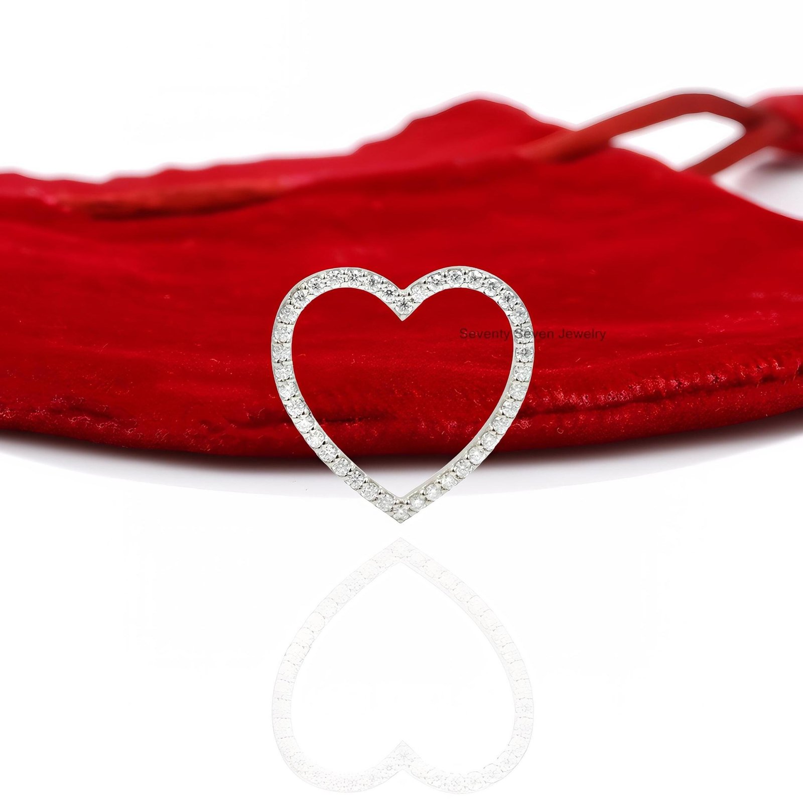 Dainty Turquoise Heart Pendant - 925 Sterling Silver - Valentine's Gift - View 7 - Seventy Seven Jewelry | SKU: SSMJP530-SLYG Dainty Turquoise Heart Pendant - 925 Sterling Silver - Valentine's Gift - View 7 - Seventy Seven Jewelry | SKU: SSMJP530-SLYG