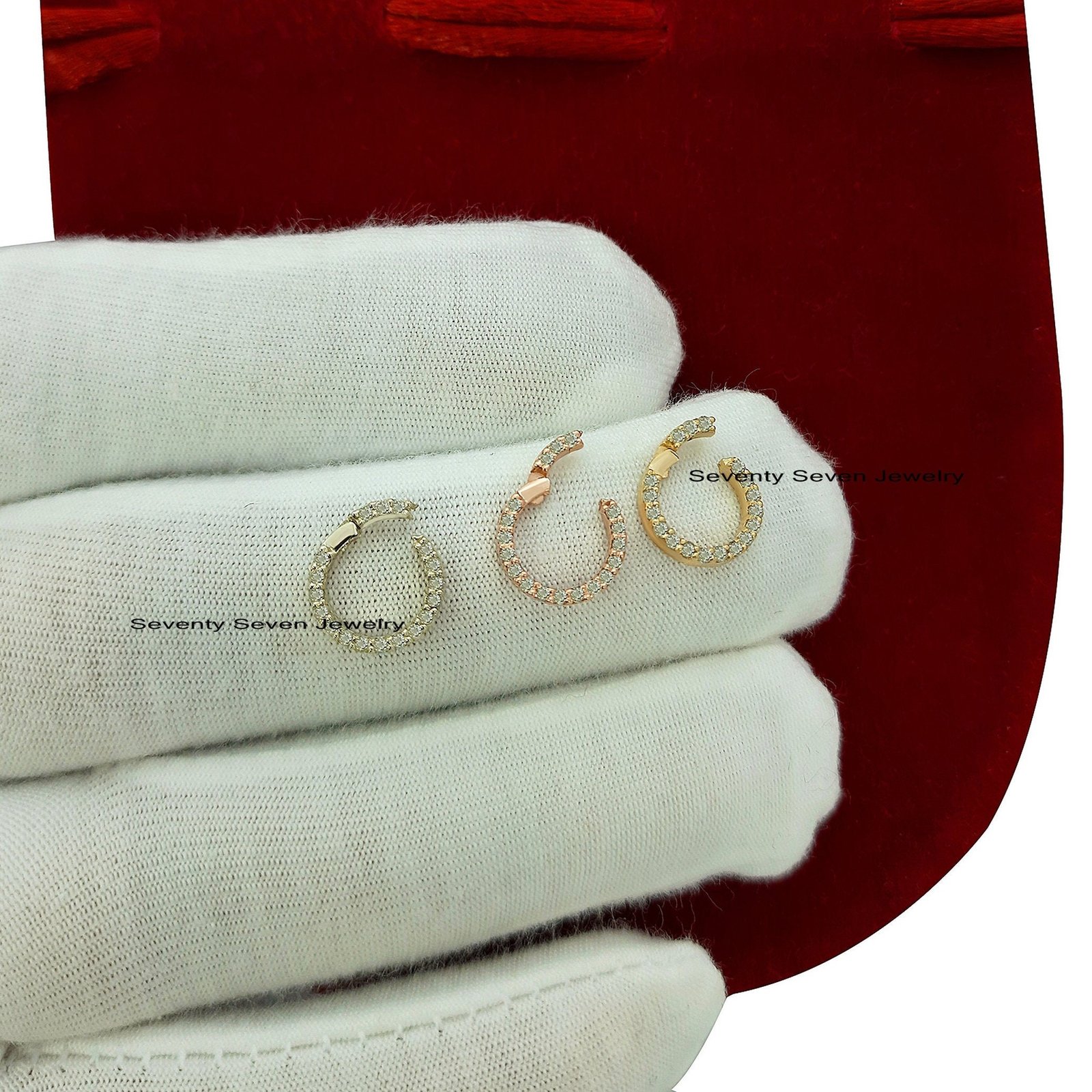 Diamond Charm Enhancer: 925 Silver Circle Pendant, 16 Inch - View 5 - Seventy Seven Jewelry | SKU: SSMJF119-SLYGDI-N47-16I-20 Diamond Charm Enhancer: 925 Silver Circle Pendant, 16 Inch - View 5 - Seventy Seven Jewelry | SKU: SSMJF119-SLYGDI-N47-16I-20