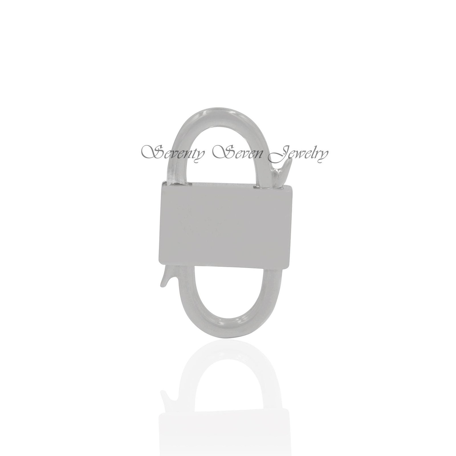 Handmade 14k Gold Plated Padlock Pendant: Openable 925 Silver Jewelry - View 6 - Seventy Seven Jewelry | SKU: SSMJP31-SLRG-20 Handmade 14k Gold Plated Padlock Pendant: Openable 925 Silver Jewelry - View 6 - Seventy Seven Jewelry | SKU: SSMJP31-SLRG-20