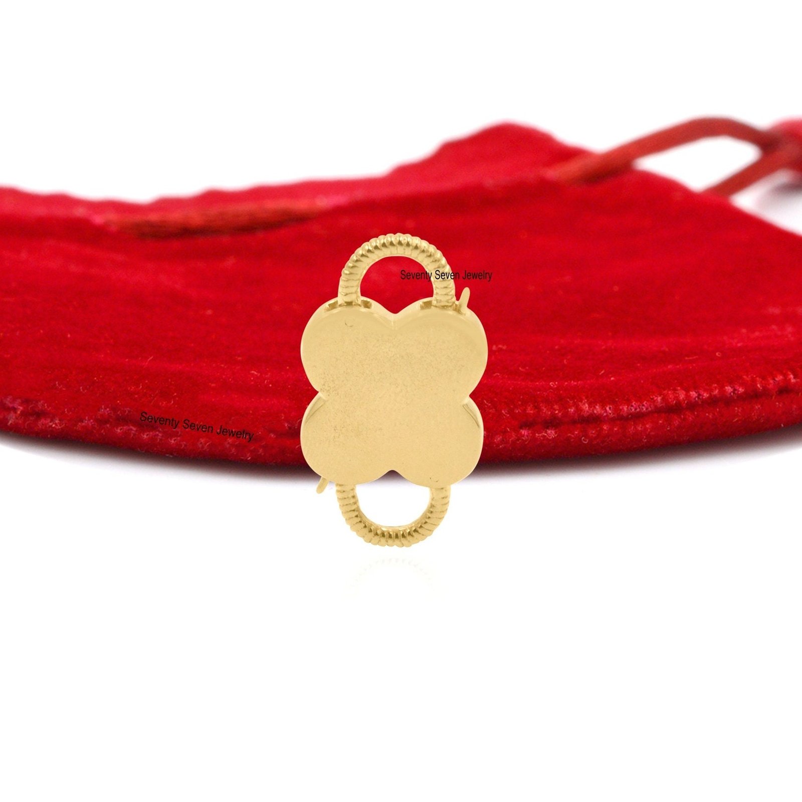 Handmade Gold Gemstone Floral Padlock: 9k Solid, Double Side Openable - View 3 - Seventy Seven Jewelry | SKU: SSMJP65-9KYGBTA Handmade Gold Gemstone Floral Padlock: 9k Solid, Double Side Openable - View 3 - Seventy Seven Jewelry | SKU: SSMJP65-9KYGBTA