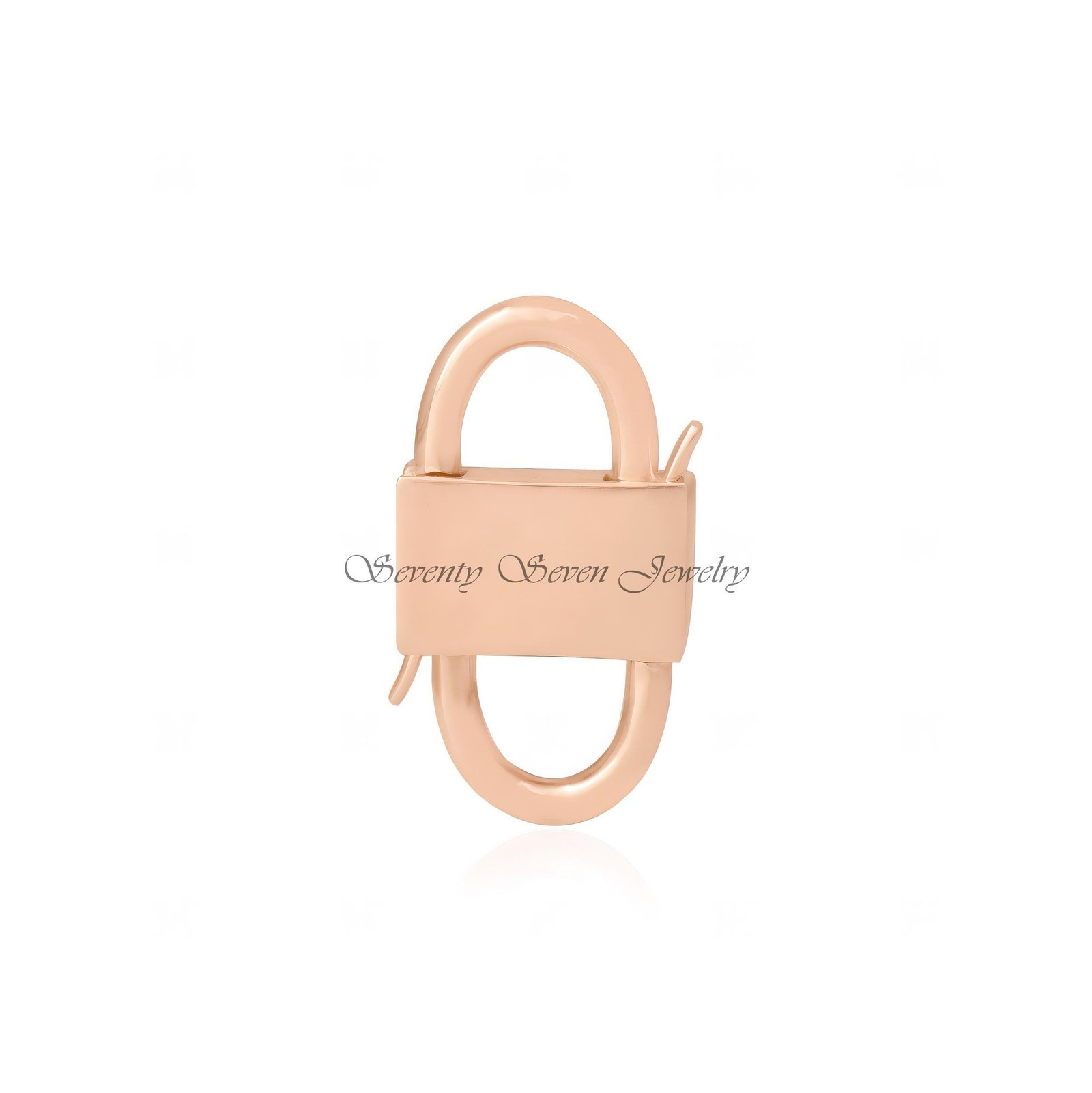 Kyanite Gemstone 925 Silver Padlock Pendant - Double Side Openable - View 6 - Seventy Seven Jewelry | SKU: SSMJP31-SLYGKT-202 Kyanite Gemstone 925 Silver Padlock Pendant - Double Side Openable - View 6 - Seventy Seven Jewelry | SKU: SSMJP31-SLYGKT-202