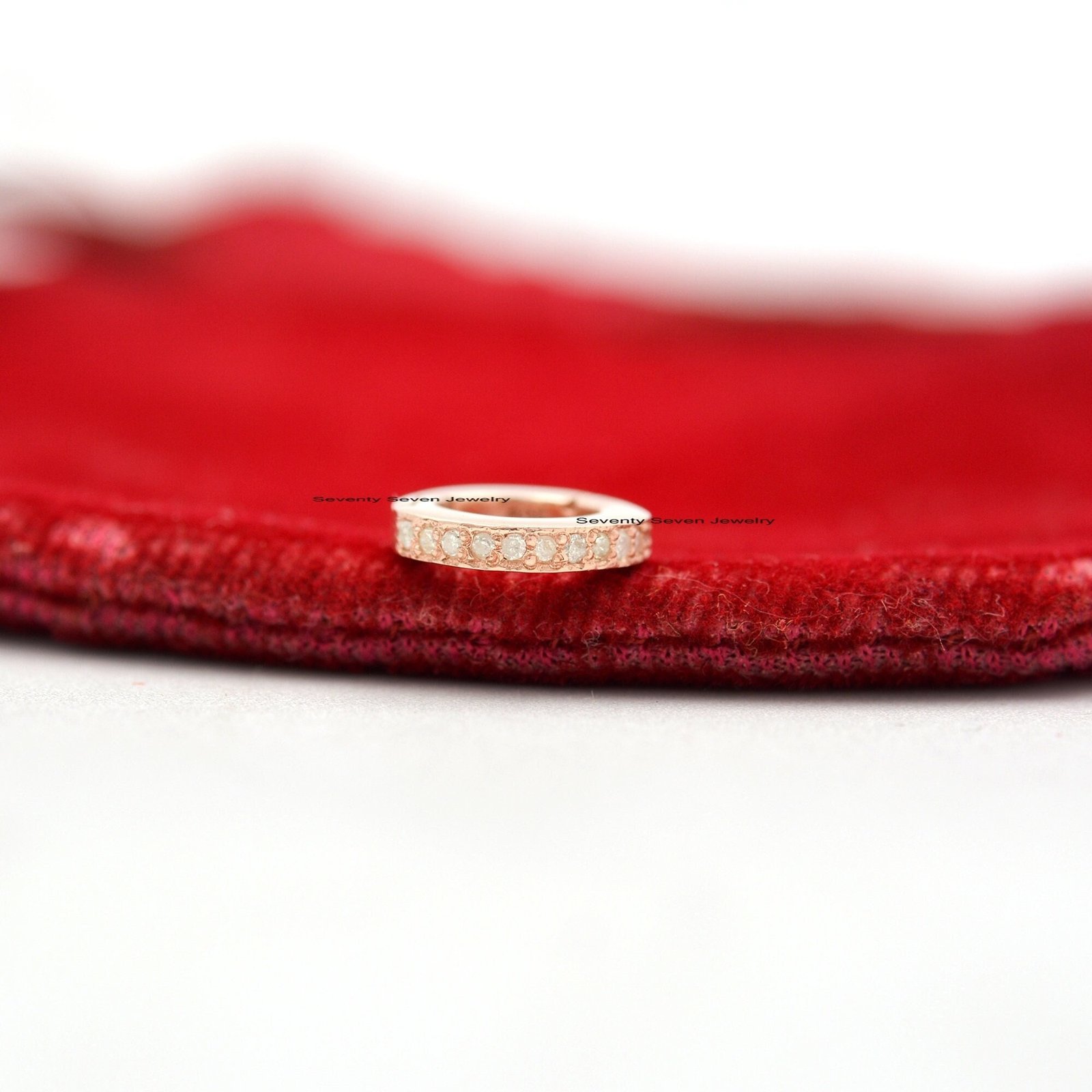 Pave Diamond 9k Gold Circle Charm Enhancer - 10MM - View 3 - Seventy Seven Jewelry | SKU: SSMJP686-9KYGDI-2026,SSMJP686-9KYGT Pave Diamond 9k Gold Circle Charm Enhancer - 10MM - View 3 - Seventy Seven Jewelry | SKU: SSMJP686-9KYGDI-2026,SSMJP686-9KYGT