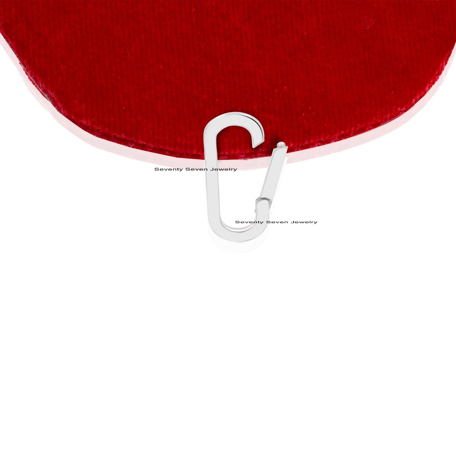 Sterling Silver Charm Enhancer Holder: Jewelry Link - View 7 - Seventy Seven Jewelry | SKU: SSMJH445-SLYG-2/2026 Sterling Silver Charm Enhancer Holder: Jewelry Link - View 7 - Seventy Seven Jewelry | SKU: SSMJH445-SLYG-2/2026