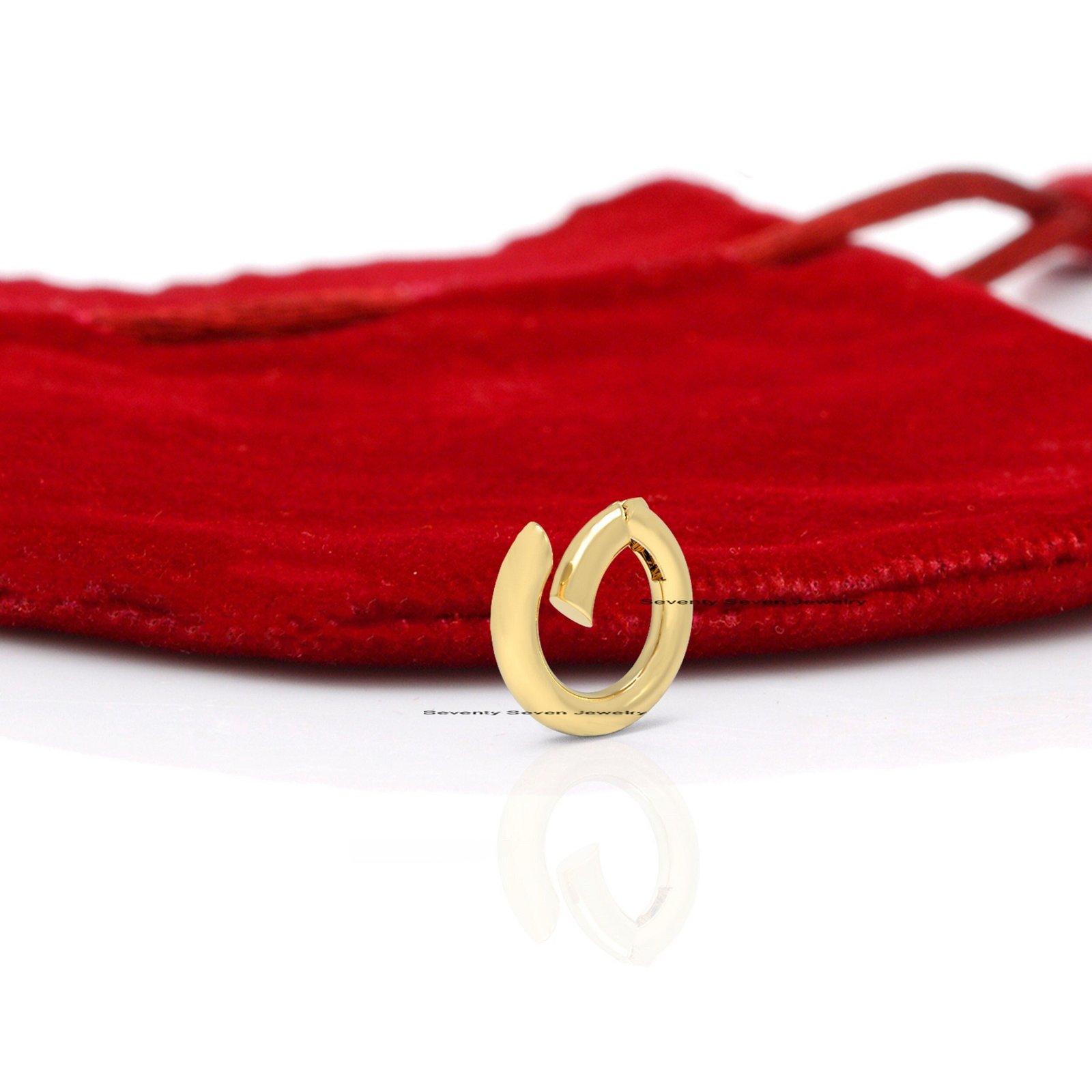 Sterling Silver Charm Enhancer Lock: Paperclip Necklace Connector (20 MM) - Seventy Seven Jewelry | SKU: SSMJP979-SLYG-15M-20 Sterling Silver Charm Enhancer Lock: Paperclip Necklace Connector (20 MM) - Seventy Seven Jewelry | SKU: SSMJP979-SLYG-15M-20