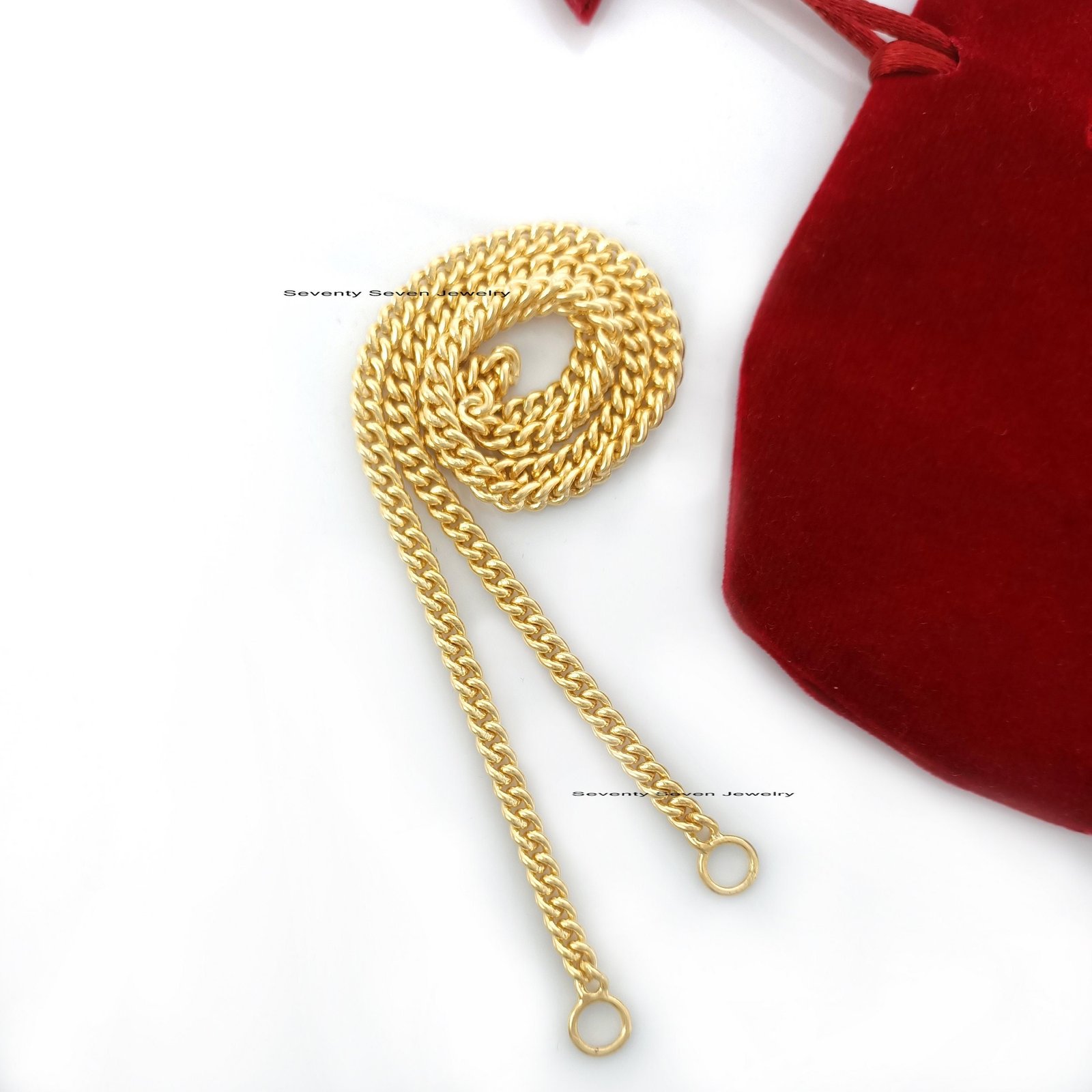 Sterling Silver Curb Chain Necklace: 4.5mm Cuban Link Choker - Seventy Seven Jewelry | SKU: SSG17-SLYG-5M-18I-V Sterling Silver Curb Chain Necklace: 4.5mm Cuban Link Choker - Seventy Seven Jewelry | SKU: SSG17-SLYG-5M-18I-V