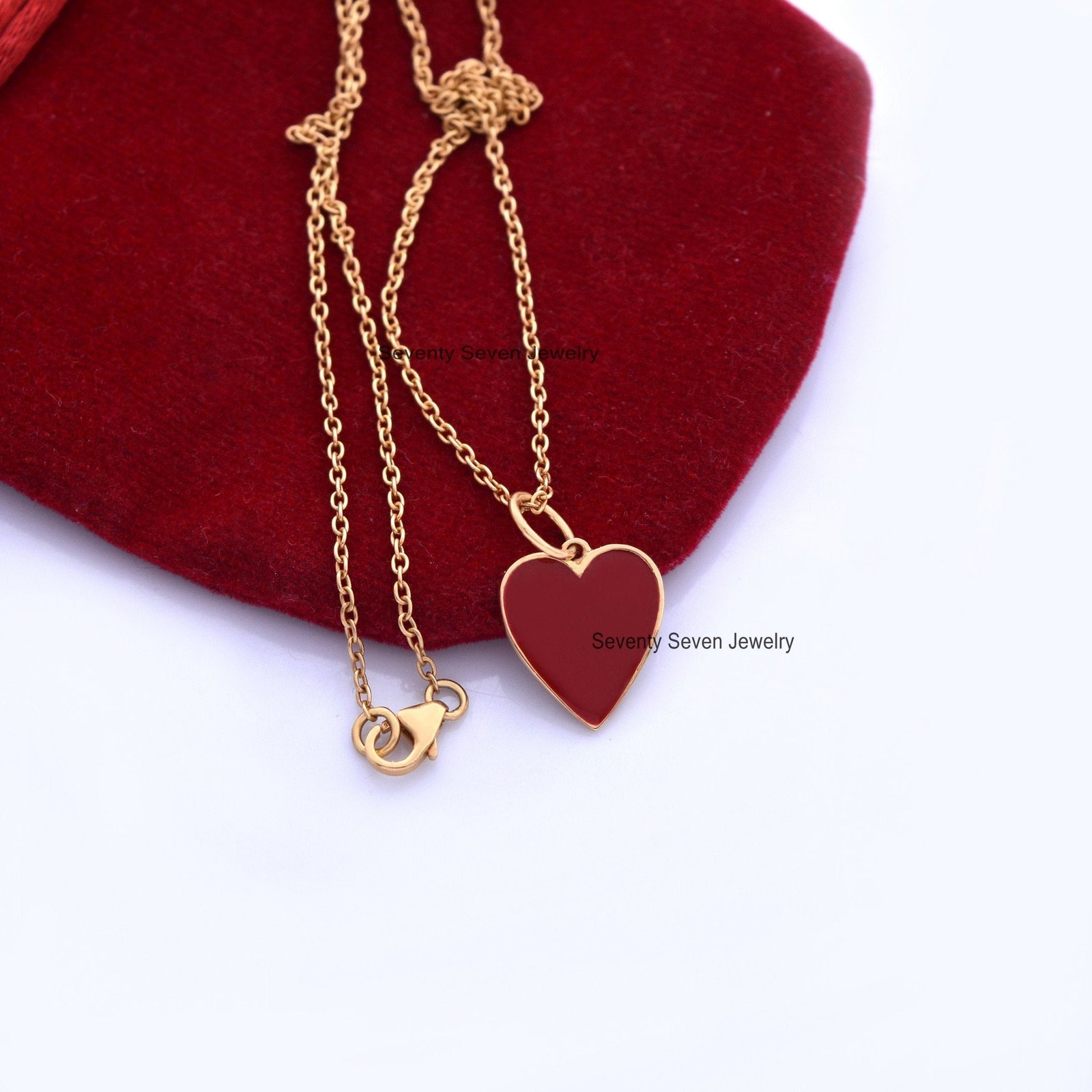 Sterling Silver Enamel Heart Pendant: Turquoise Charm - View 7 - Seventy Seven Jewelry | SKU: SSMJP507-SLYGELB-21M-2026 Sterling Silver Enamel Heart Pendant: Turquoise Charm - View 7 - Seventy Seven Jewelry | SKU: SSMJP507-SLYGELB-21M-2026