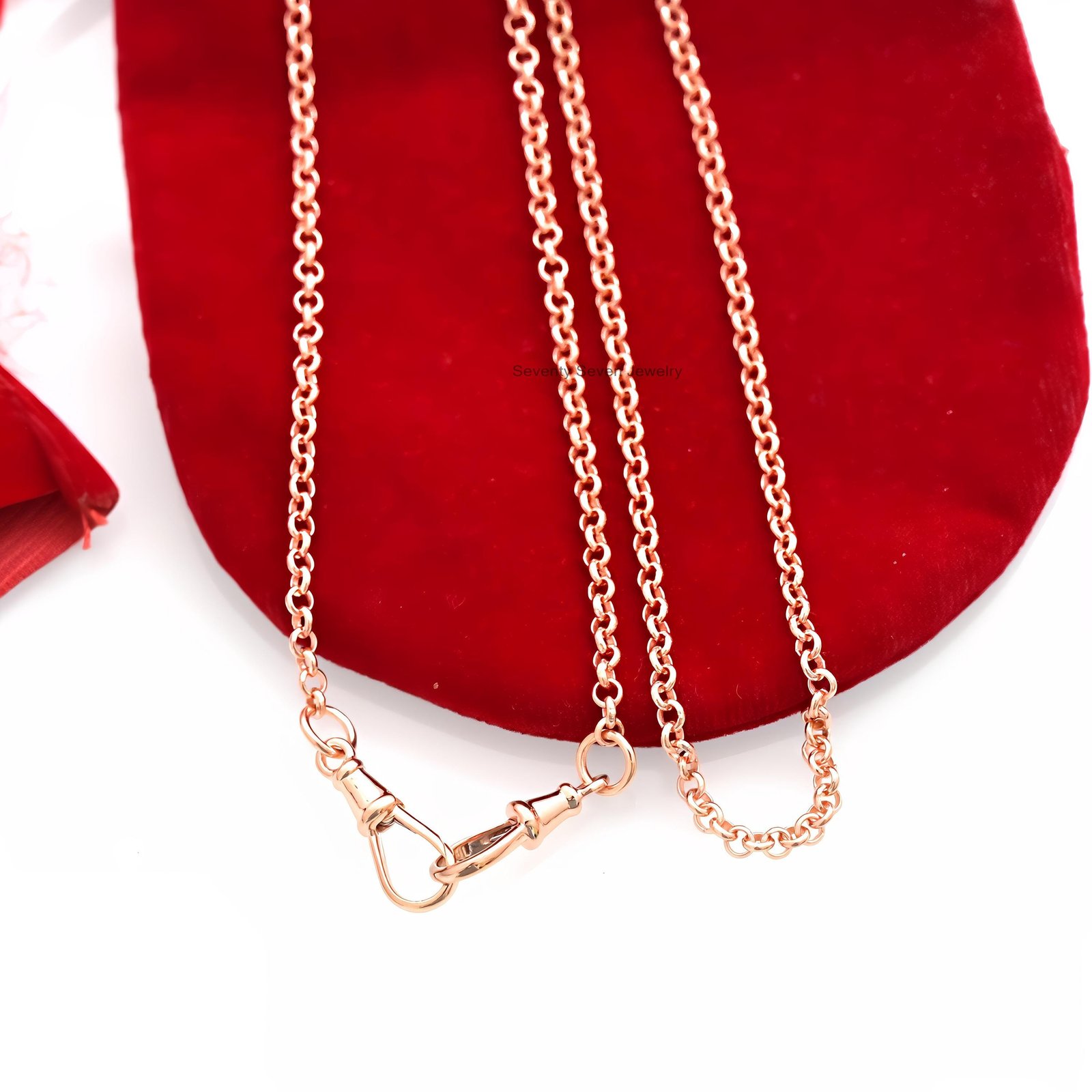 Sterling Silver Rolo Link Chain Necklace, Swivel Clasp - Seventy Seven Jewelry | SKU: SSG15-SLRG-22I-L09 Sterling Silver Rolo Link Chain Necklace, Swivel Clasp - Seventy Seven Jewelry | SKU: SSG15-SLRG-22I-L09