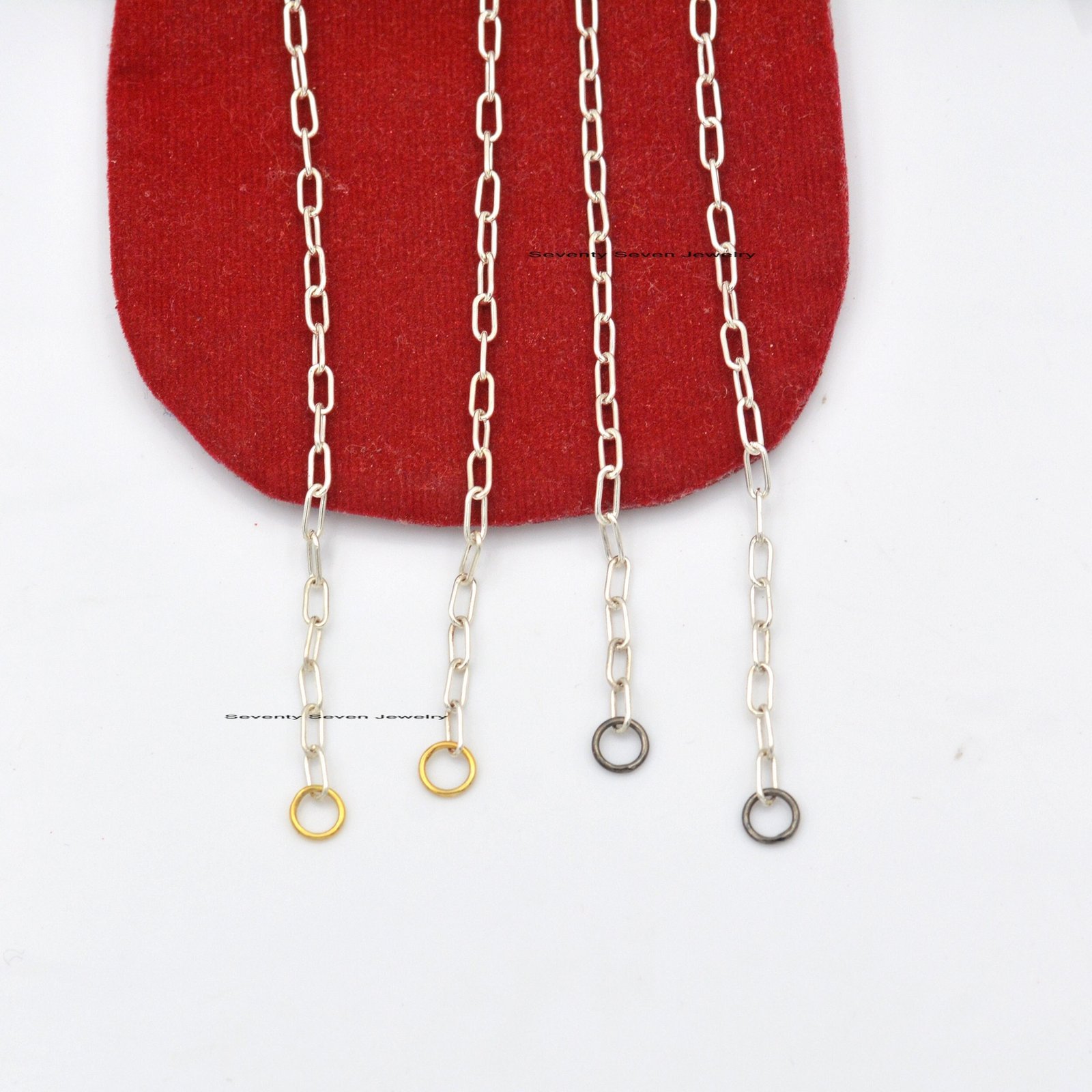 Sterling Silver Small Link Cable Chain Necklace - Seventy Seven Jewelry | SKU: SSG6-SLWGYG-6.6M-22I-V Sterling Silver Small Link Cable Chain Necklace - Seventy Seven Jewelry | SKU: SSG6-SLWGYG-6.6M-22I-V