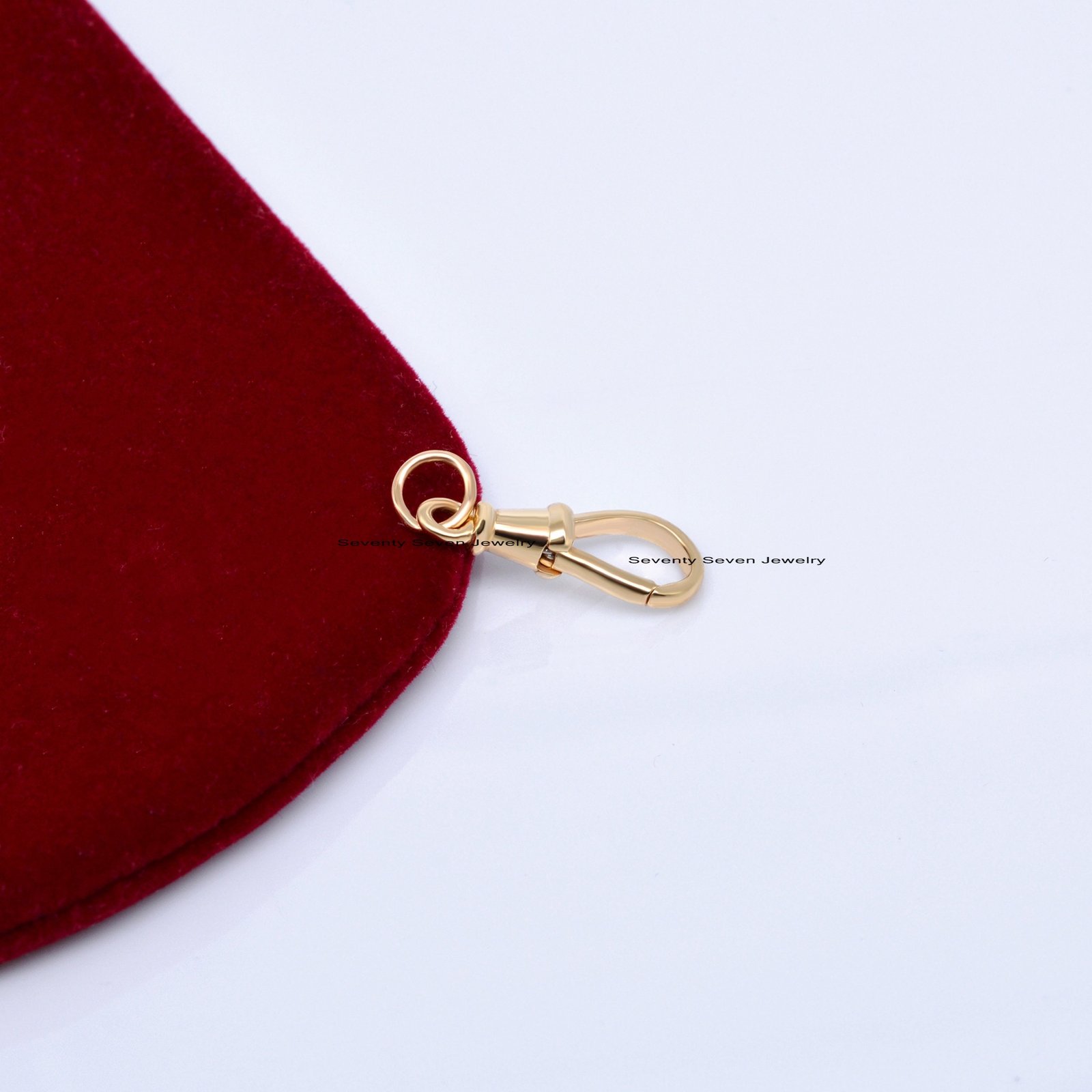 Sterling Silver Swivel Lock Pendant: Triggerless Clasp (25*8 MM) - View 6 - Seventy Seven Jewelry | SKU: SSMJF09-SLYG-V2026 Sterling Silver Swivel Lock Pendant: Triggerless Clasp (25*8 MM) - View 6 - Seventy Seven Jewelry | SKU: SSMJF09-SLYG-V2026