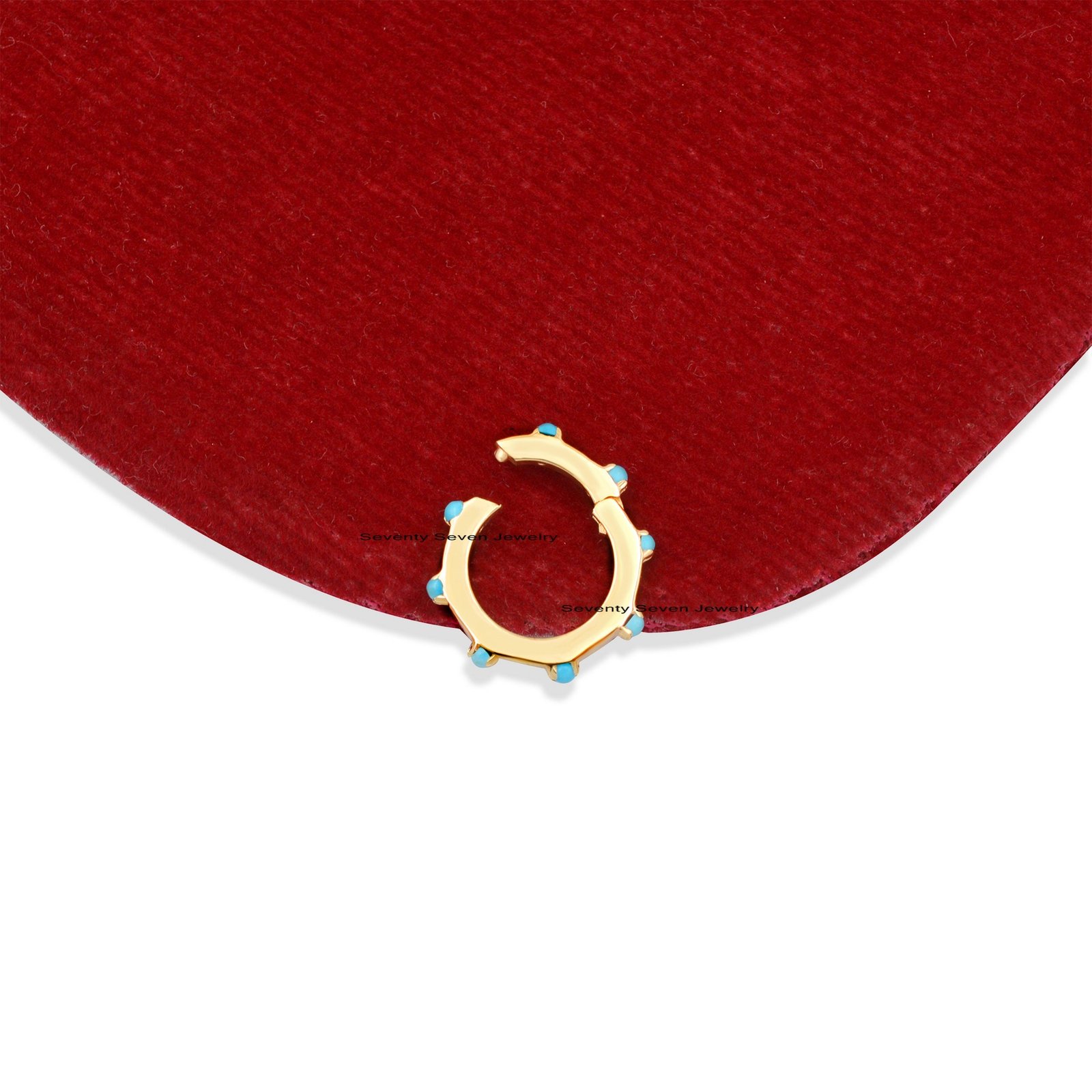Turquoise Charm Holder: 925 Silver Round Enhancer (12 MM) - View 2 - Seventy Seven Jewelry | SKU: SSMJH529-SLYGTQ-2/2026,SSMJ Turquoise Charm Holder: 925 Silver Round Enhancer (12 MM) - View 2 - Seventy Seven Jewelry | SKU: SSMJH529-SLYGTQ-2/2026,SSMJ