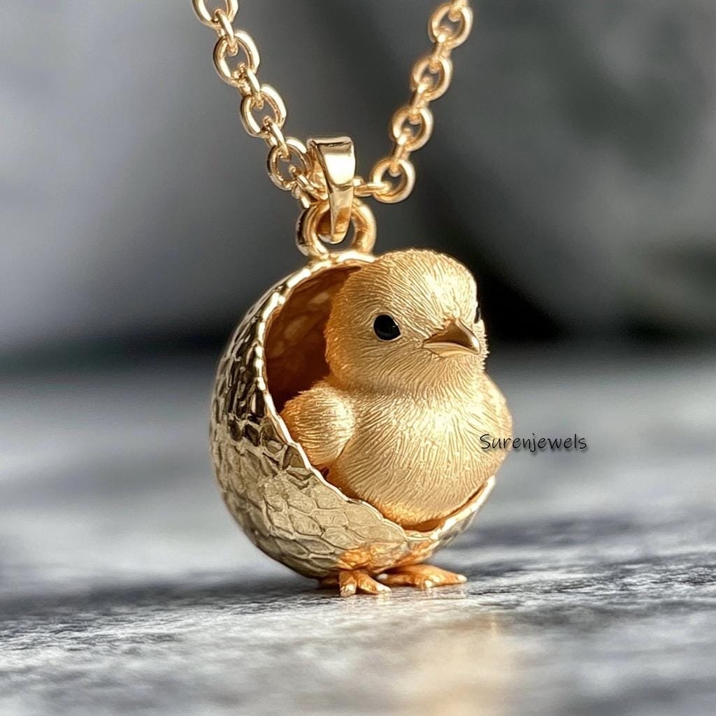 14k Gold Bird Pendant: Gemstone Chick, Designer Animal Jewelry - Suren Jewels | SKU: sjp4487,sjp4688 14k Gold Bird Pendant: Gemstone Chick, Designer Animal Jewelry - Suren Jewels | SKU: sjp4487,sjp4688