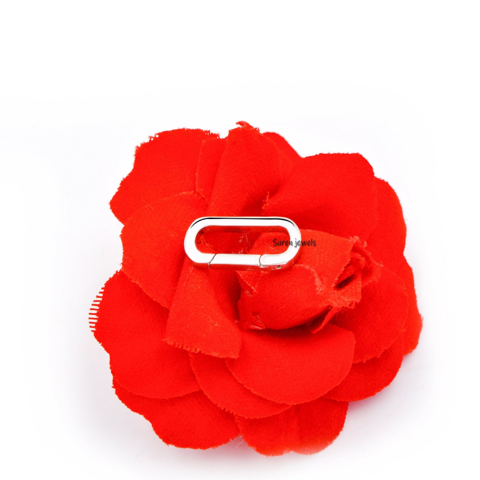 14K Gold Charm Enhancer Link Lock: Solid Gold Holder - View 7 - Suren Jewels | SKU: SJP445-14KYG-15*7M 14K Gold Charm Enhancer Link Lock: Solid Gold Holder - View 7 - Suren Jewels | SKU: SJP445-14KYG-15*7M