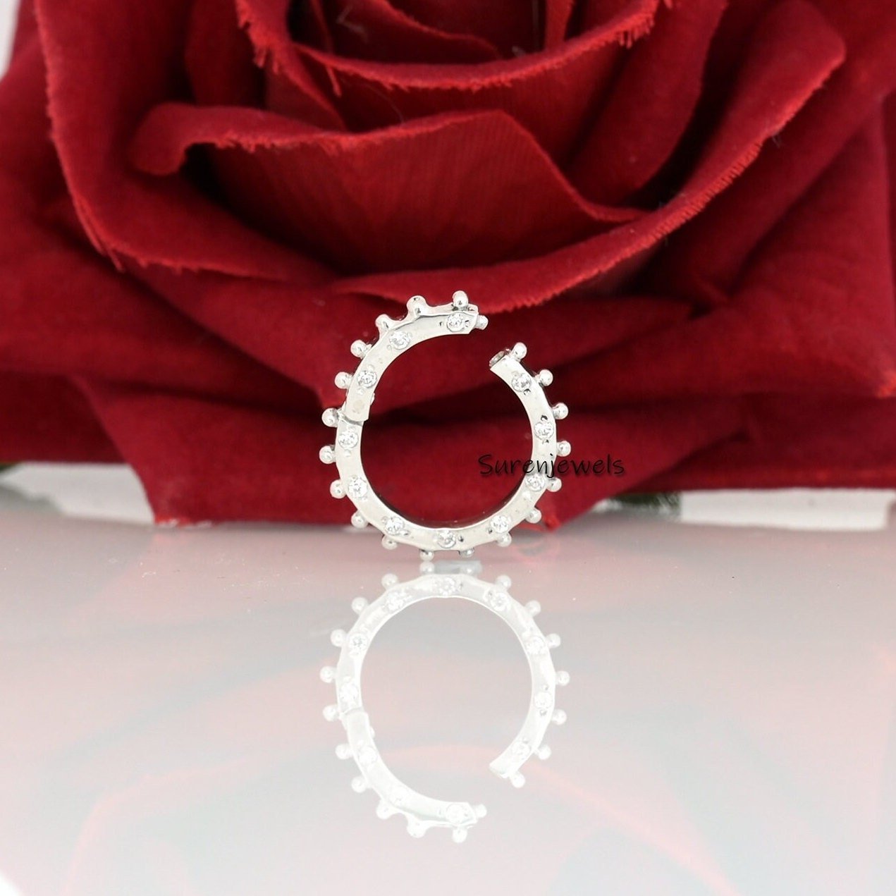 14K Gold Circle Charm Enhancer: Round Ball Link Clasp - View 2 - Suren Jewels | SKU: SJP1516 14K Gold Circle Charm Enhancer: Round Ball Link Clasp - View 2 - Suren Jewels | SKU: SJP1516