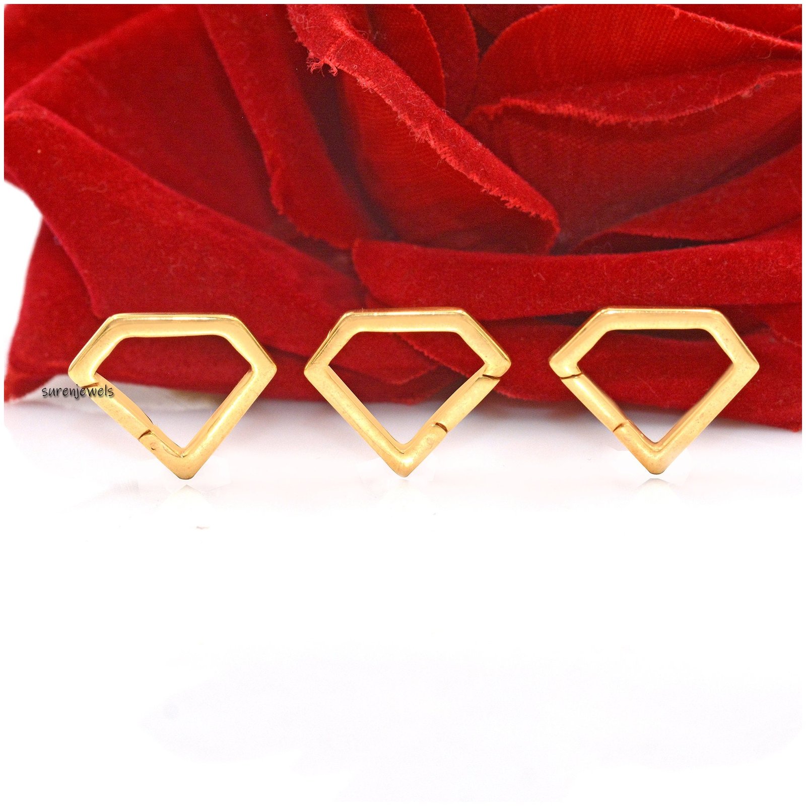 14K Gold Diamond Charm Connector: Openable Link Enhancer - View 3 - Suren Jewels | SKU: SJP638- 14K Gold Diamond Charm Connector: Openable Link Enhancer - View 3 - Suren Jewels | SKU: SJP638-