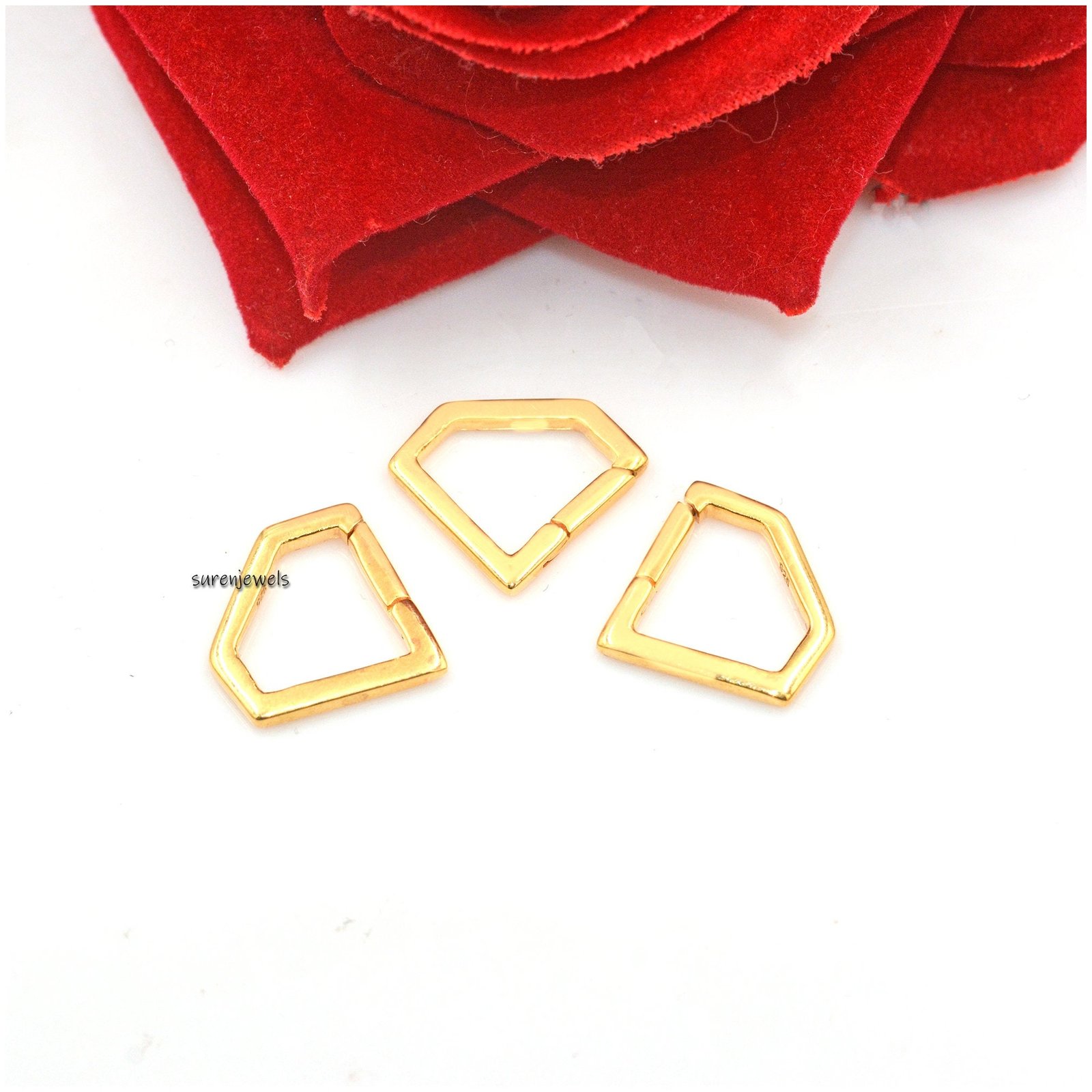 14K Gold Diamond Charm Connector: Openable Link Enhancer - View 5 - Suren Jewels | SKU: SJP638- 14K Gold Diamond Charm Connector: Openable Link Enhancer - View 5 - Suren Jewels | SKU: SJP638-
