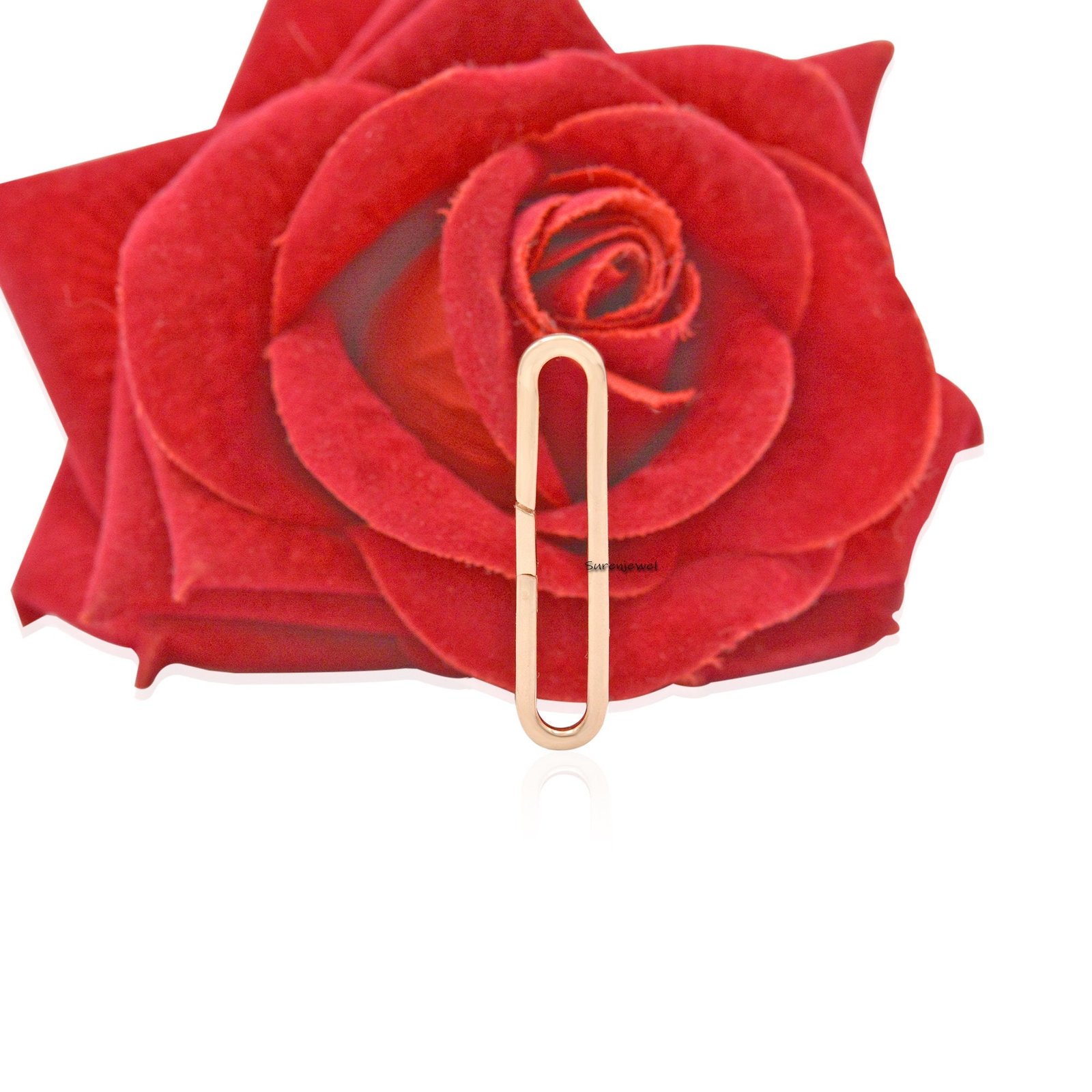 14K Gold Diamond Enhancer Charm Pendant Lock - View 2 - Suren Jewels | SKU: SJP938-SLRGCZ-35M 14K Gold Diamond Enhancer Charm Pendant Lock - View 2 - Suren Jewels | SKU: SJP938-SLRGCZ-35M