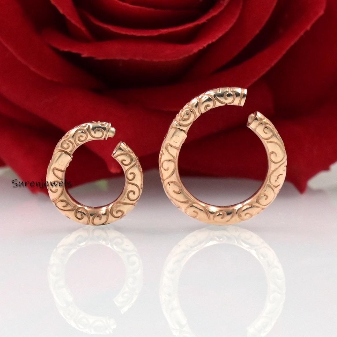 14k Gold Engraved Enhancer Lock: Multi Charm Holder - Suren Jewels | SKU: SJP501- 14k Gold Engraved Enhancer Lock: Multi Charm Holder - Suren Jewels | SKU: SJP501-