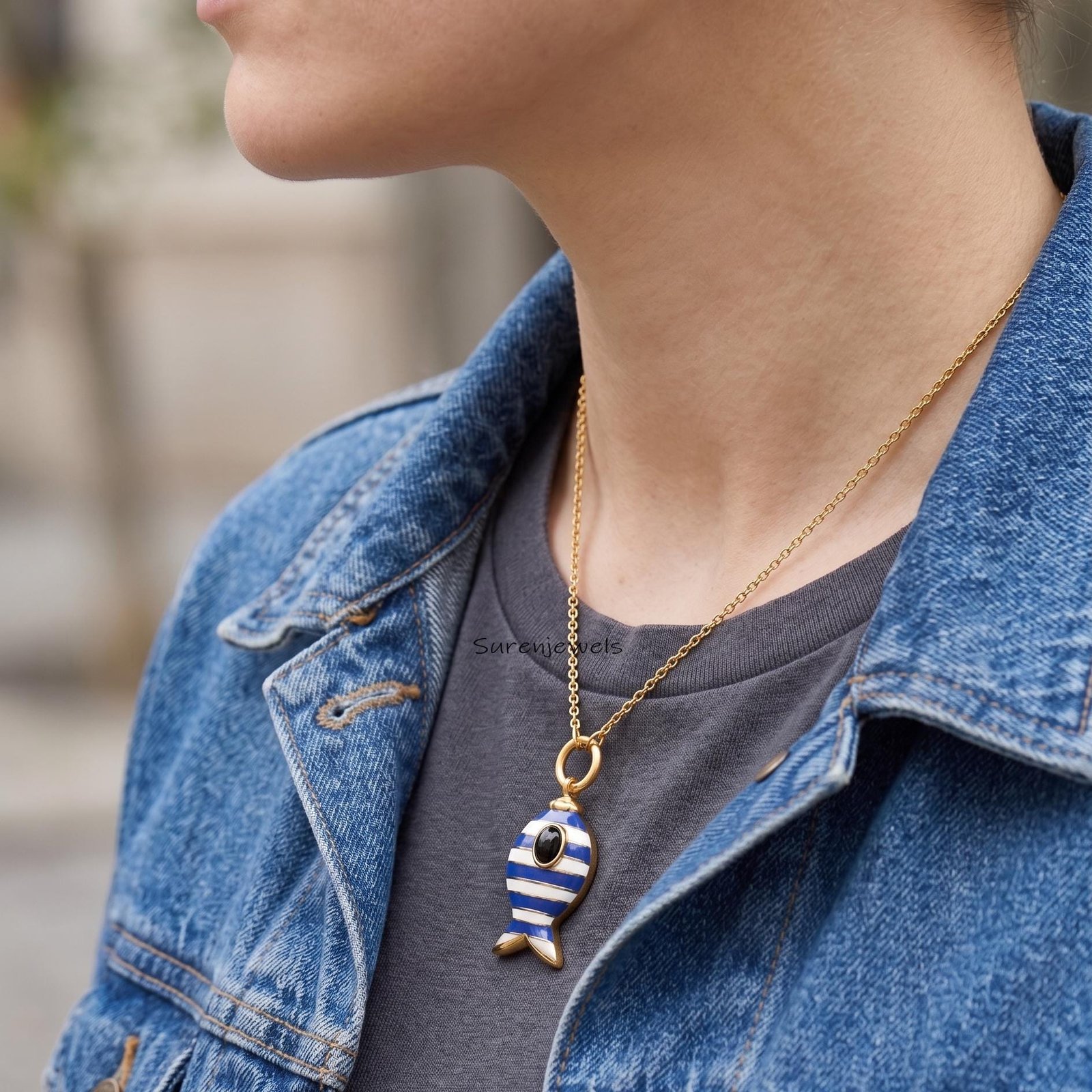 14k Gold Gemstone Fish Pendant, Turquoise Fish Pendant, Designer Fish Pendant, Gold Fish Pendant, Gemstone Fish Pendant, Anim 14k Gold Gemstone Fish Pendant, Turquoise Fish Pendant, Designer Fish Pendant, Gold Fish Pendant, Gemstone Fish Pendant, Anim