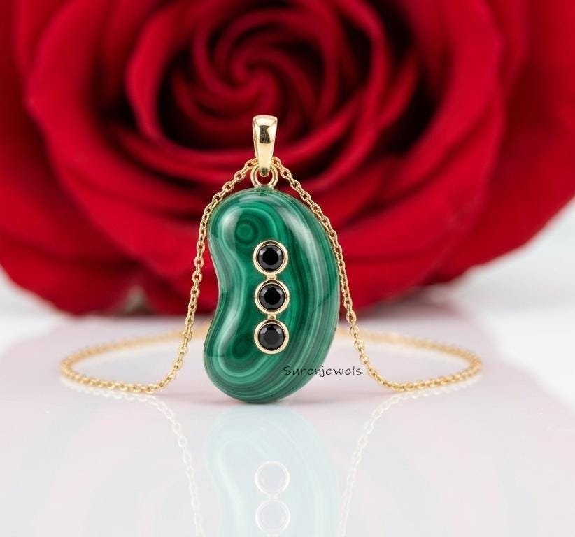 14k Gold Gemstone Kidney Bean Pendant, Amazonite Bean Pendant, Black Onyx Bean Pendant, Gold Bean Pendant, Handmade Bean Pend 14k Gold Gemstone Kidney Bean Pendant, Amazonite Bean Pendant, Black Onyx Bean Pendant, Gold Bean Pendant, Handmade Bean Pend