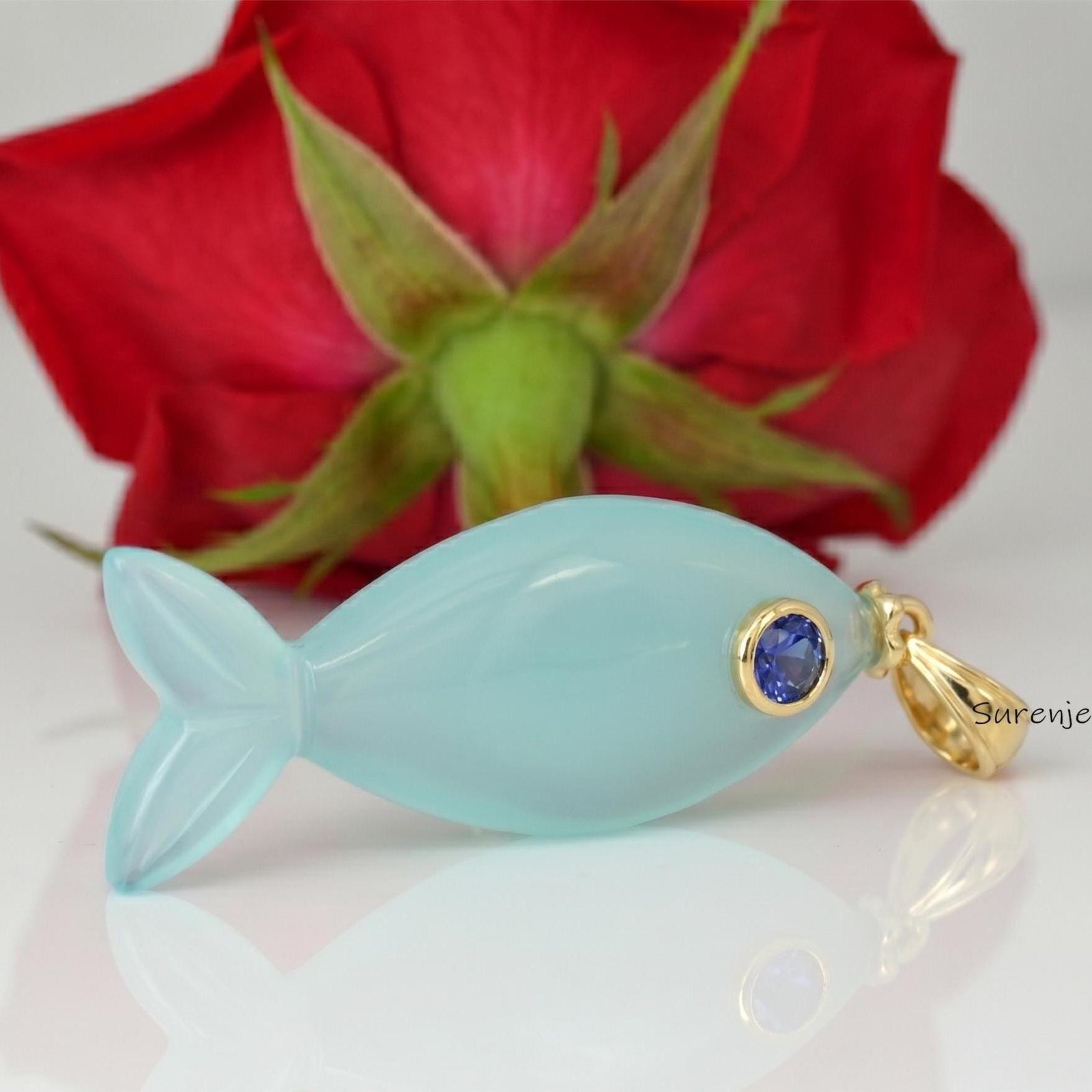 14K Gold Hand Carved Turquoise Fish Pendant, Gemstone Fish pendant, Gemstone Jewelry, Ocean Fish Charm Pendant, Fish Pendant 14K Gold Hand Carved Turquoise Fish Pendant, Gemstone Fish pendant, Gemstone Jewelry, Ocean Fish Charm Pendant, Fish Pendant