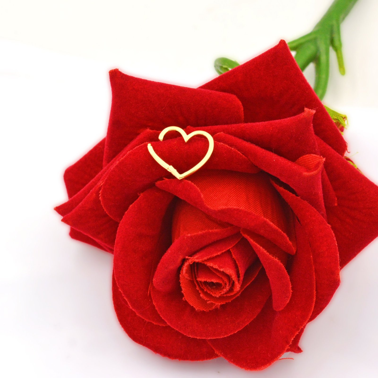 14k Gold Heart Charm Holder: Enhancer Lock (15mm) - View 4 - Suren Jewels | SKU: SJP536-18KYG-12M 14k Gold Heart Charm Holder: Enhancer Lock (15mm) - View 4 - Suren Jewels | SKU: SJP536-18KYG-12M