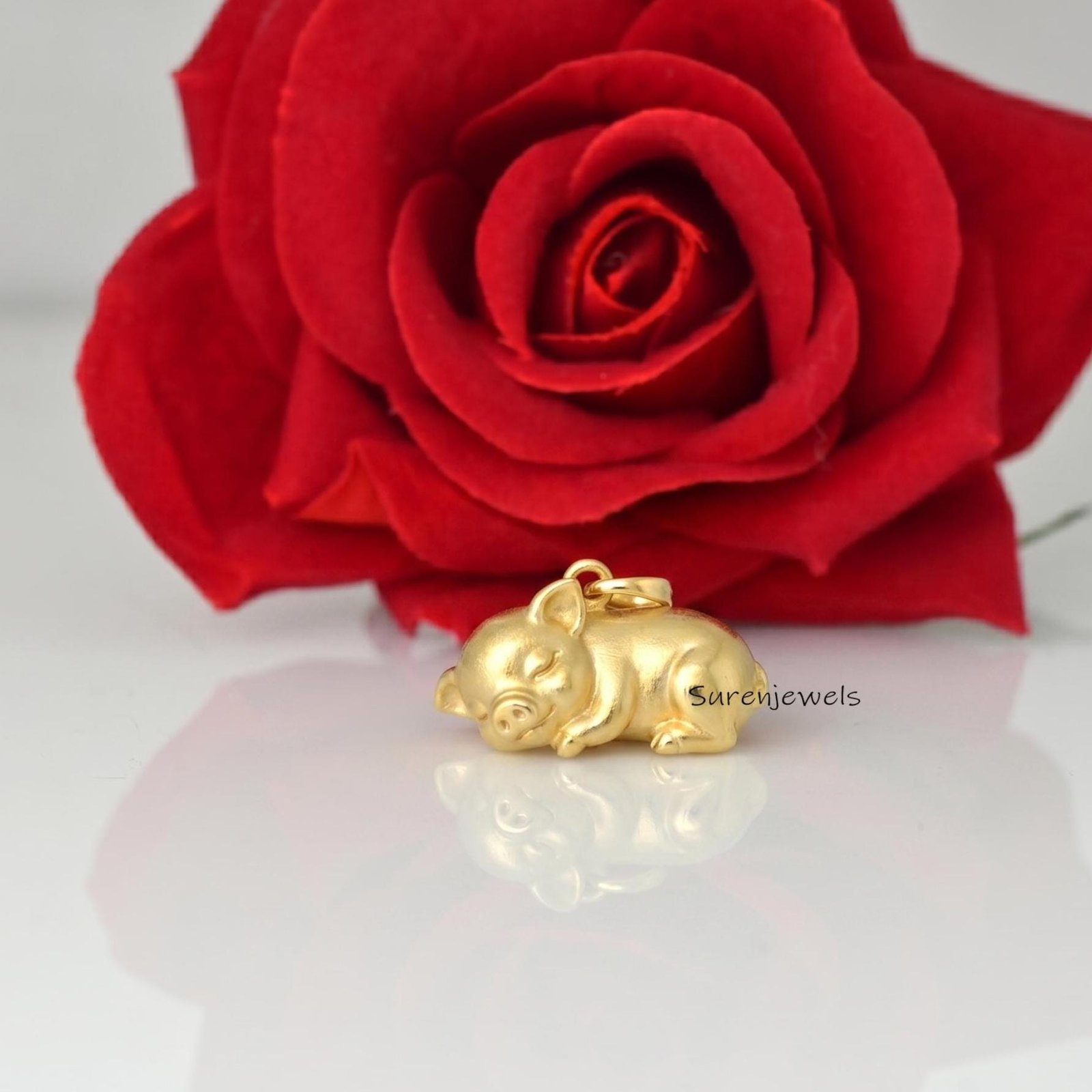14K Gold Pig Pendant, Gold 3D Pig Pendant, Sleeping Piggy Pendant, Tiny Gold Animal Pig Pendant, Designer Trendy Pig, Cute Pi 14K Gold Pig Pendant, Gold 3D Pig Pendant, Sleeping Piggy Pendant, Tiny Gold Animal Pig Pendant, Designer Trendy Pig, Cute Pi