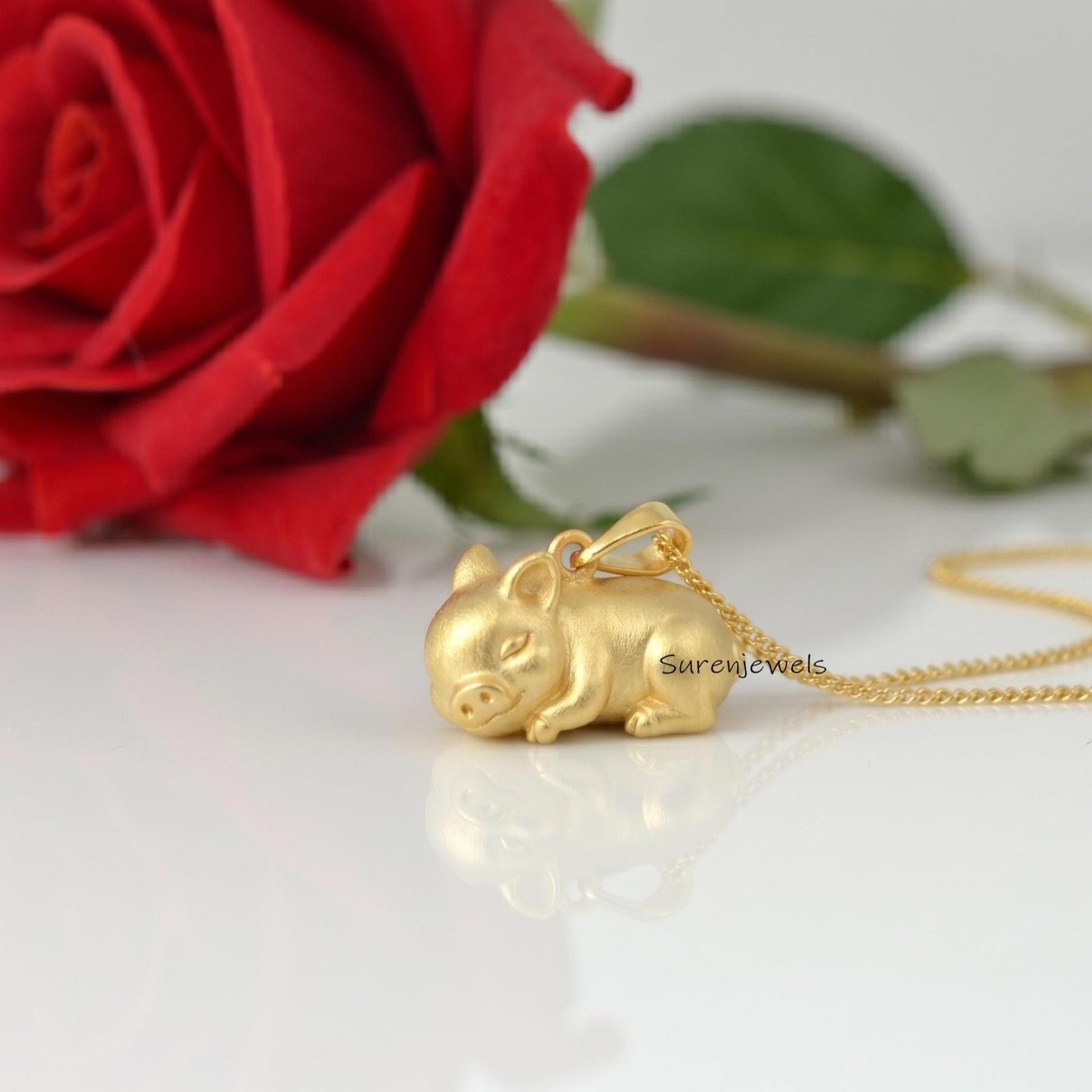 14K Gold Pig Pendant, Gold 3D Pig Pendant, Sleeping Piggy Pendant, Tiny Gold Animal Pig Pendant, Designer Trendy Pig, Cute Pi 14K Gold Pig Pendant, Gold 3D Pig Pendant, Sleeping Piggy Pendant, Tiny Gold Animal Pig Pendant, Designer Trendy Pig, Cute Pi